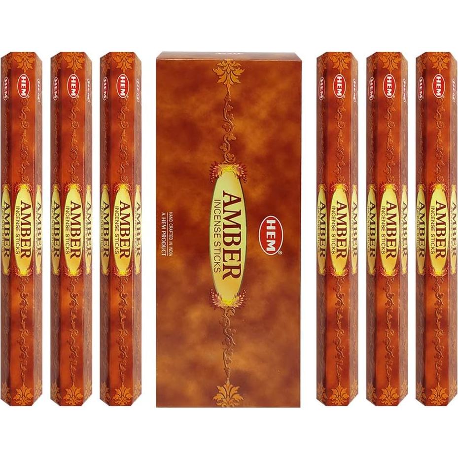 Conos de Incienso Ámbar Hem con Soporte Trumiri - 120 Unidades