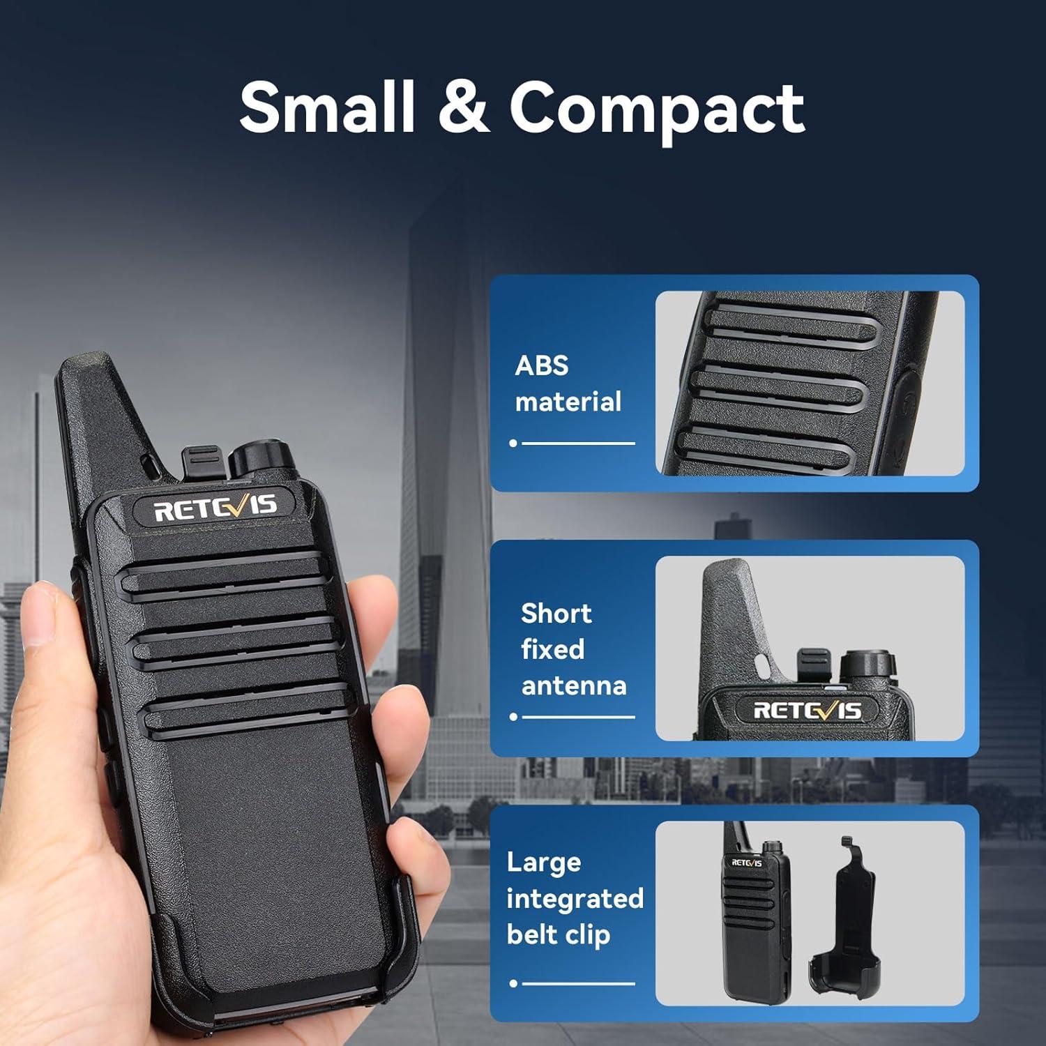 Walkie Talkies Retevis RT22 Mini Recargables 20 Unidades