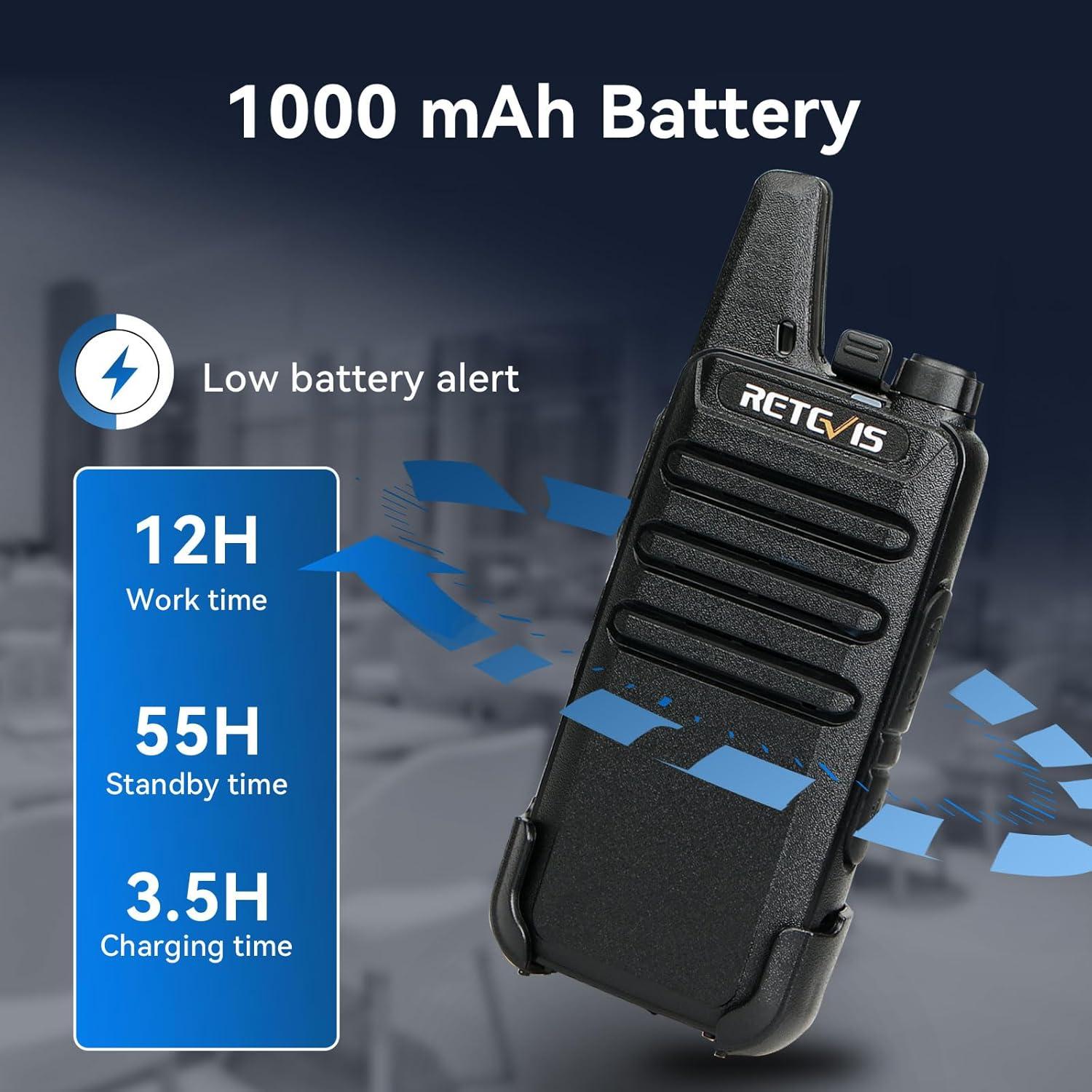 Walkie Talkies Retevis RT22 Mini Recargables 20 Unidades