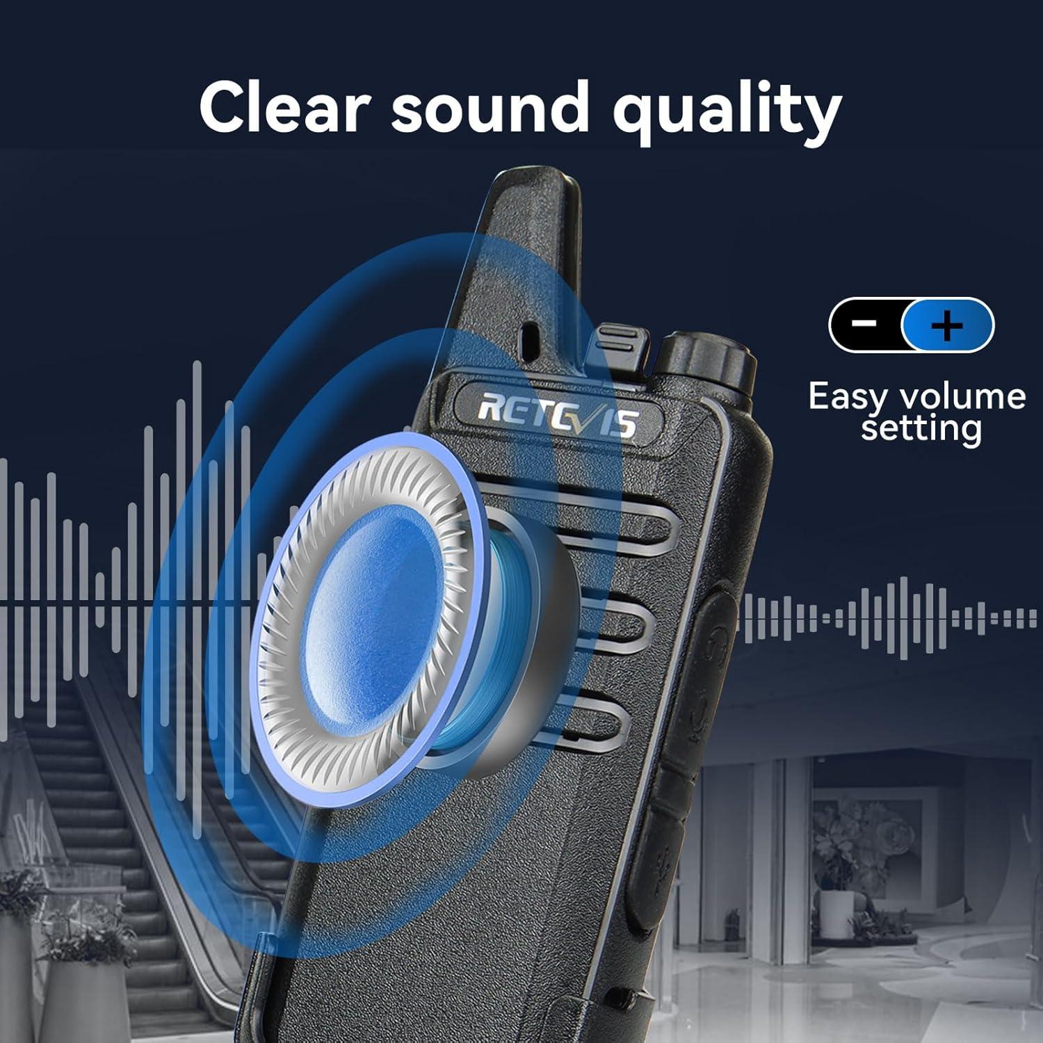 Walkie Talkies Retevis RT22 Mini Recargables 20 Unidades