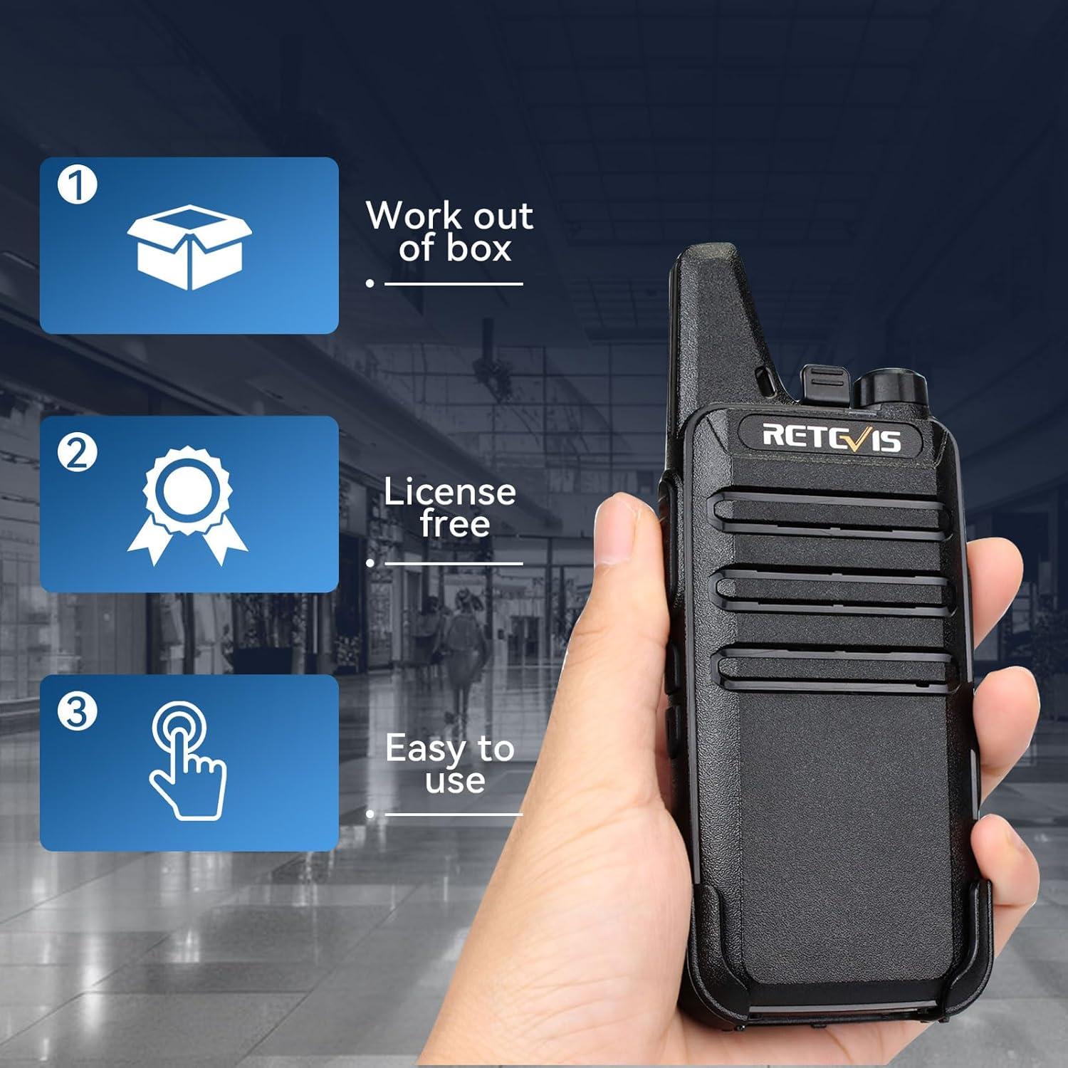 Walkie Talkies Retevis RT22 Mini Recargables 20 Unidades