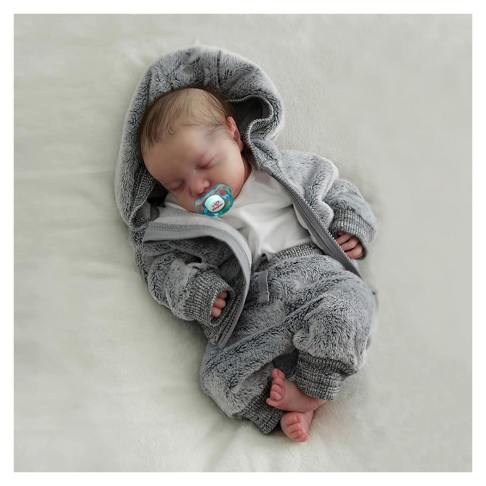 Muñeca Reborn Realista BABESIDE 43 cm Vinilo Suave