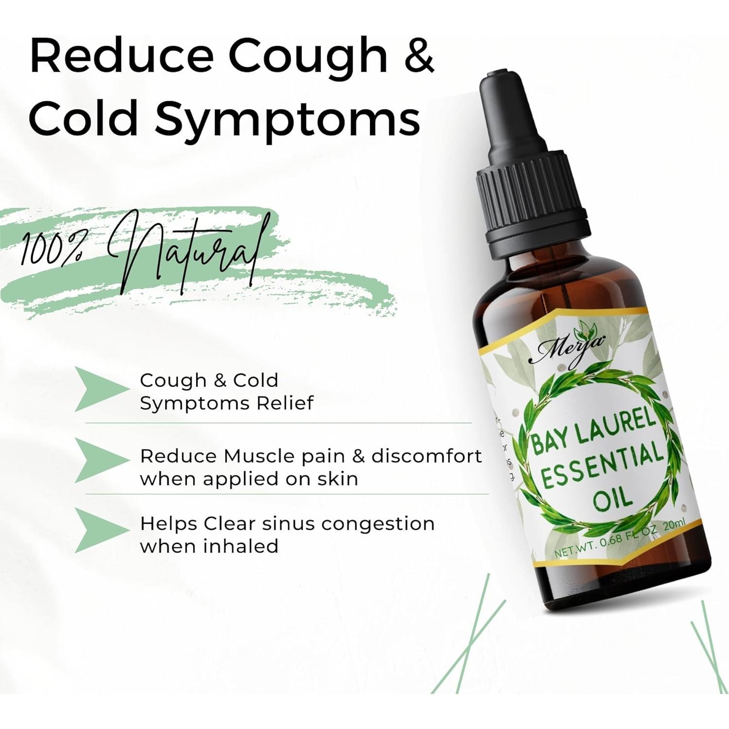 Aceite Esencial de Laurel de Bahía Merja 20 ml Natural