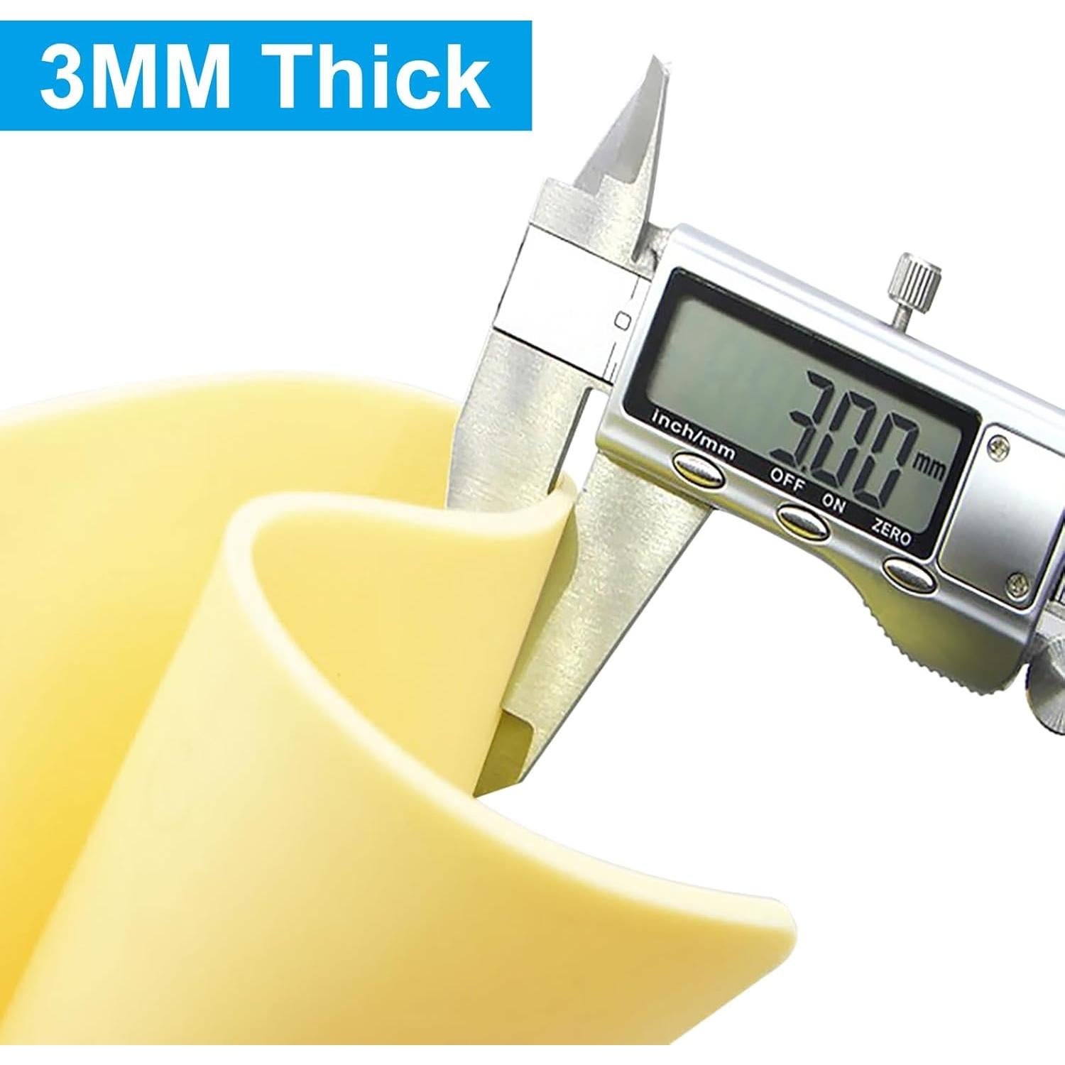 Piel de Tatuaje Emalla 3mm 5Pcs Grande Silicona Doble Cara