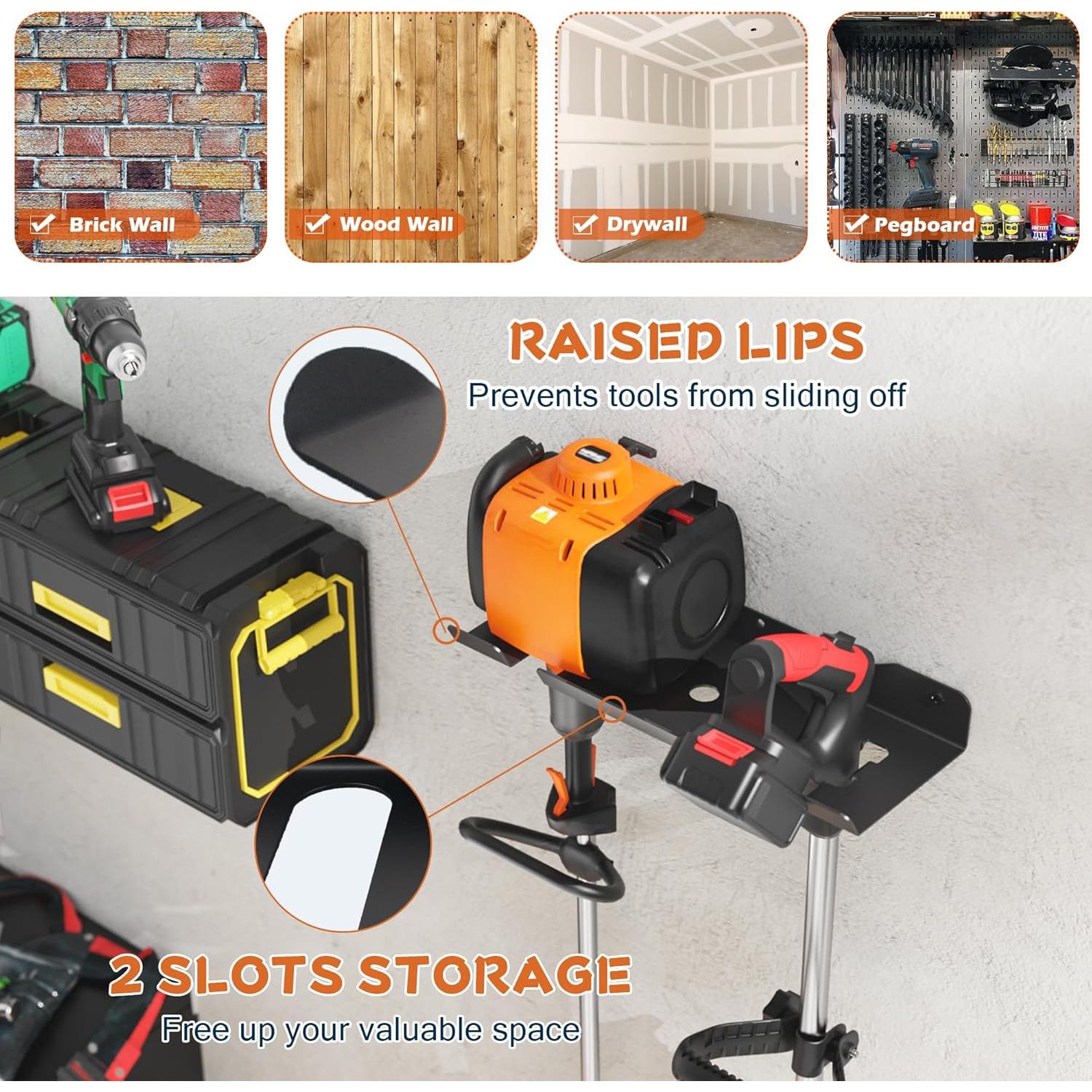 Soporte de Pared ULIBERMAGNET para Desmalezadora 2 Ranuras