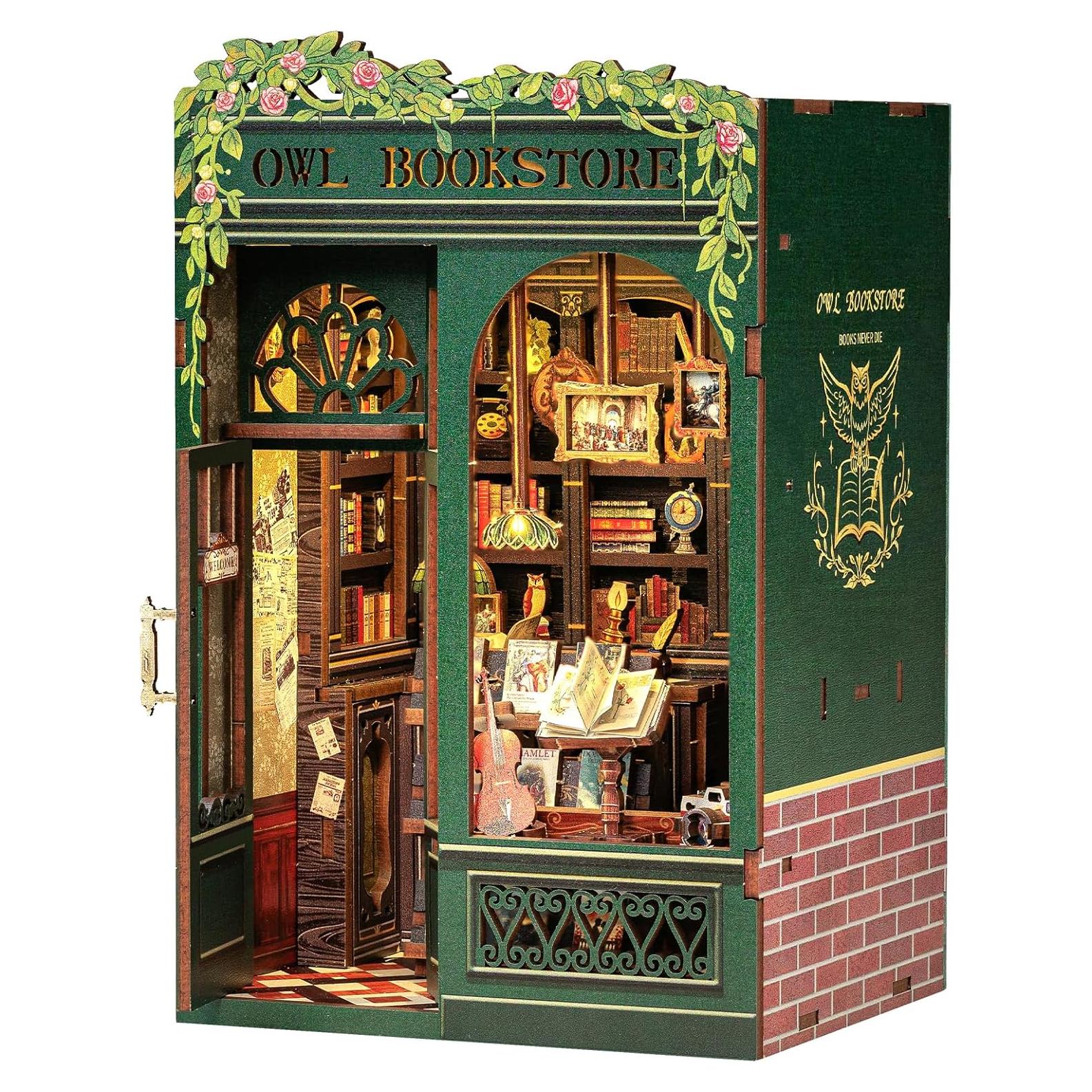 Kit de Librería CUTEBEE - Casa en Miniatura DIY 3D