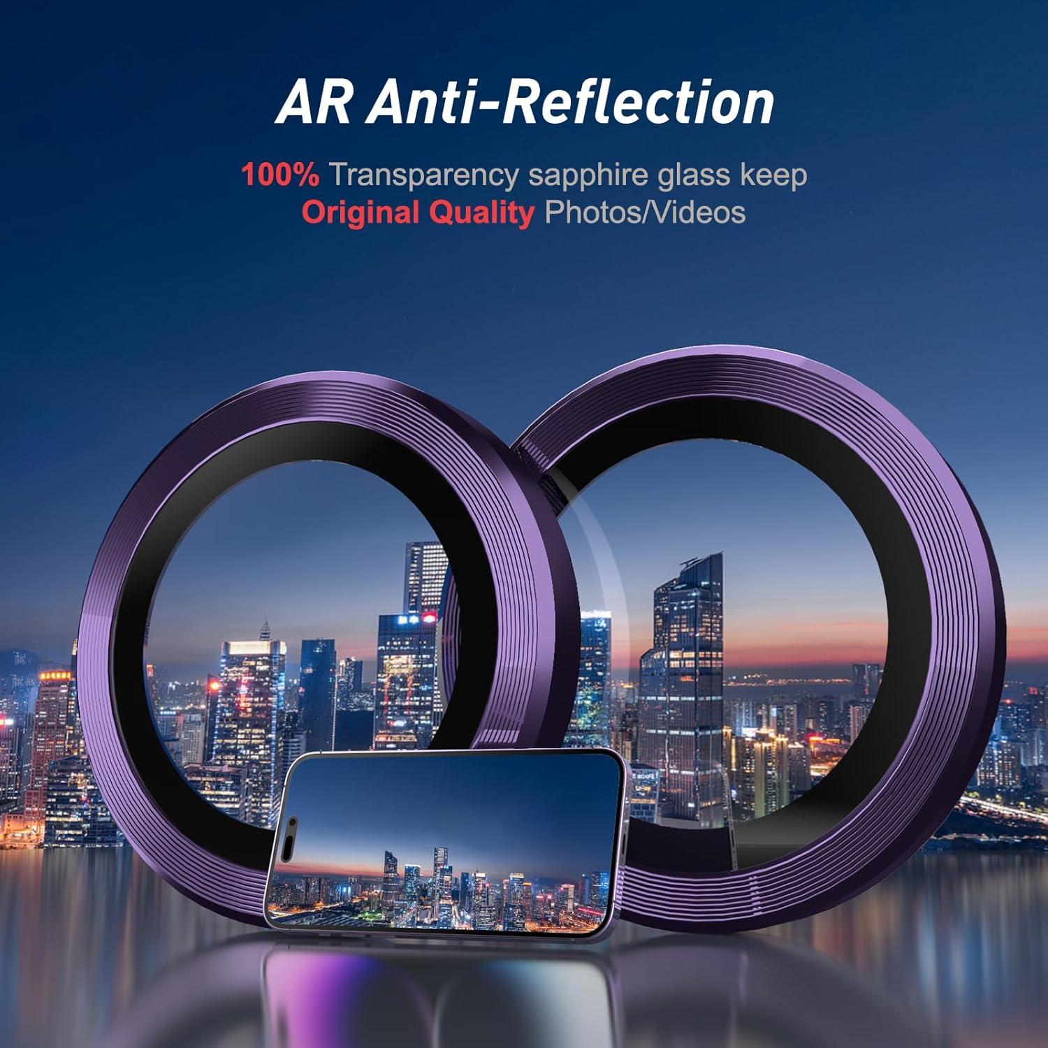 Protector de Lente de Cámara Jeluse para iPhone 17/16/15/14 Pro Max