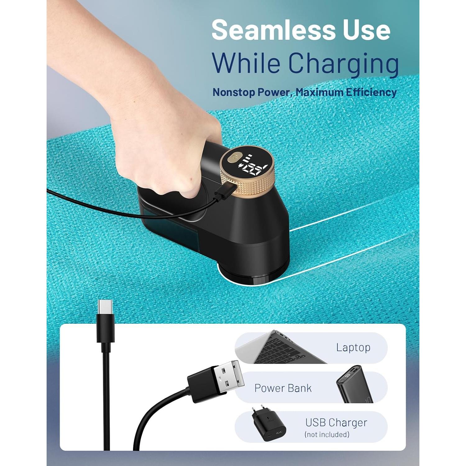 Quitapelusas eléctrico BEAUTURAL 1-MR02NA14 portátil 6 cuchillas