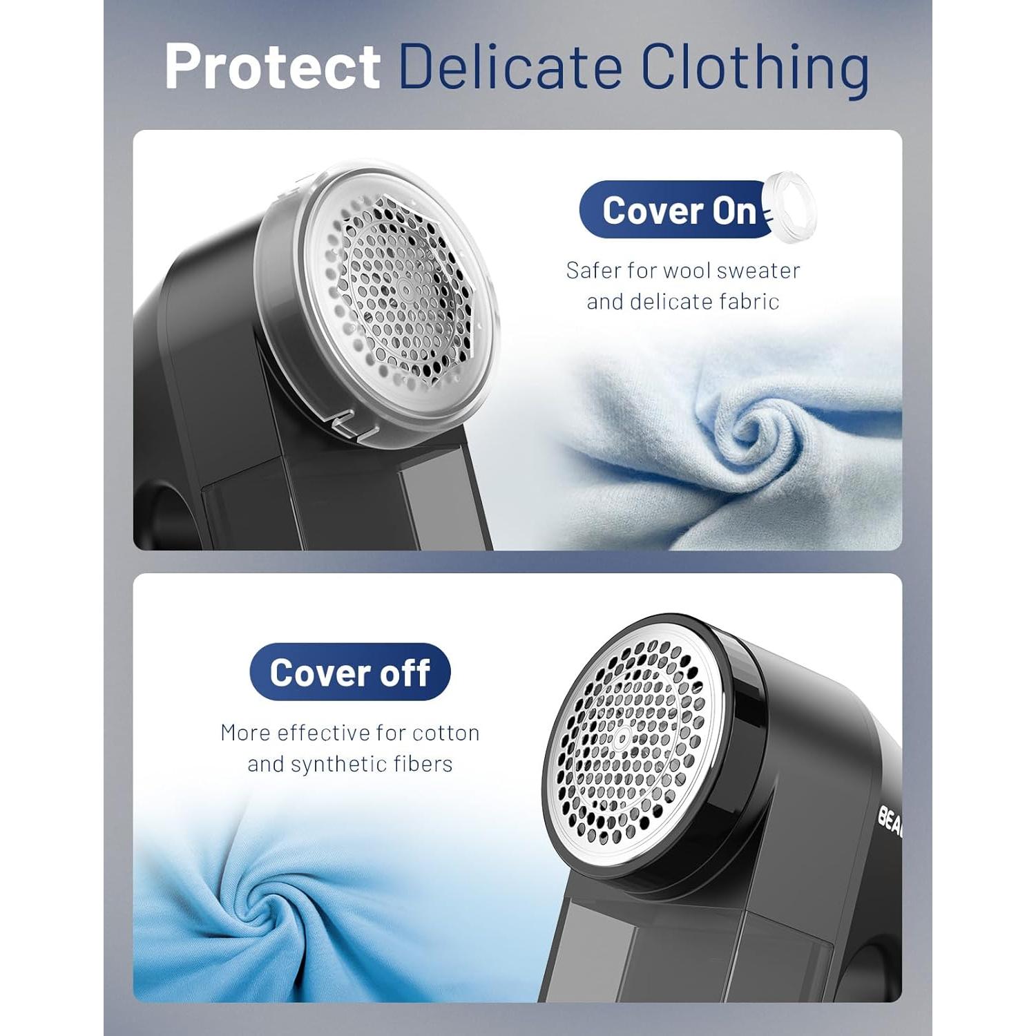 Quitapelusas eléctrico BEAUTURAL 1-MR02NA14 portátil 6 cuchillas