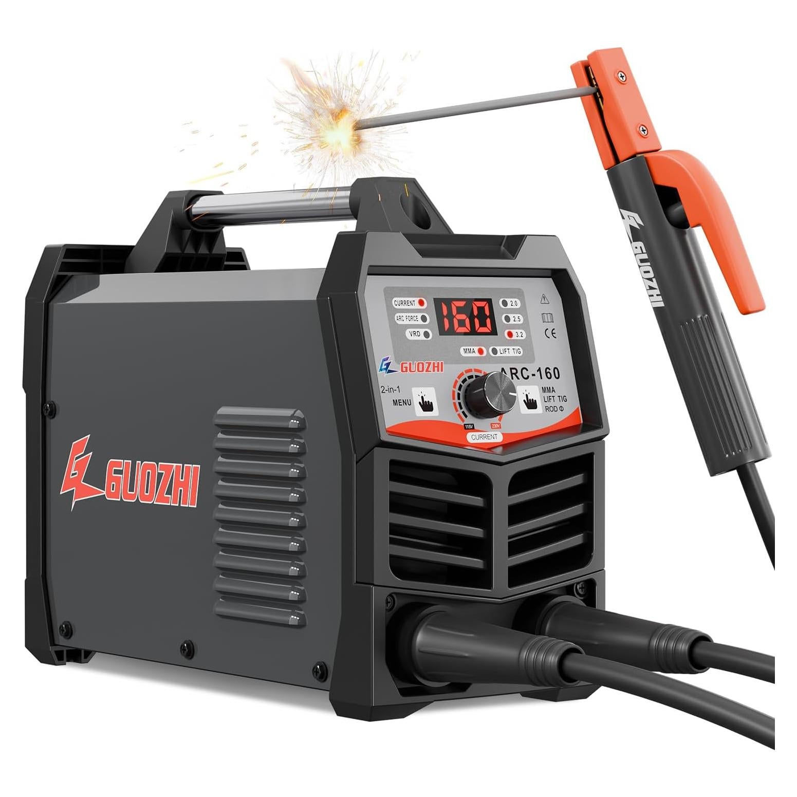 Soldador de Varilla GZ GUOZHI ARC-160 160A Doble Voltaje