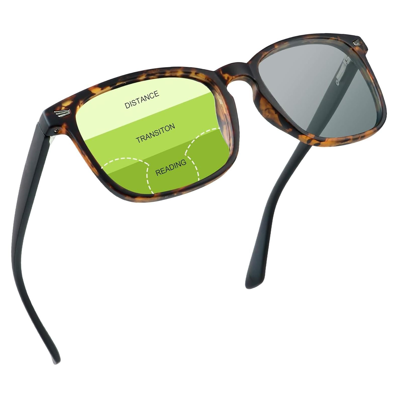 Gafas Progresivas Multifocales YEIN, Sol Grises Fotoquímicas