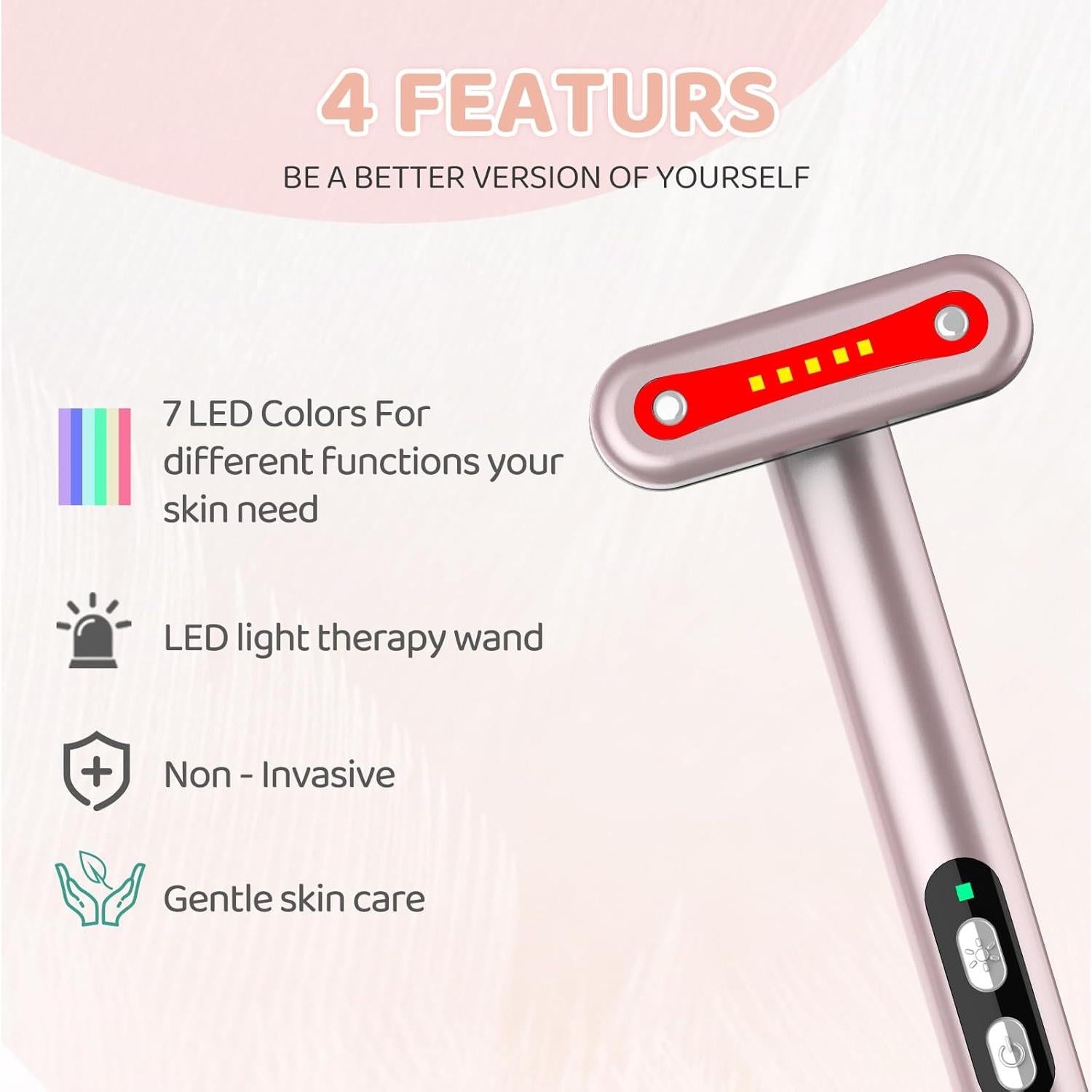 Masajeador Facial LED 7 Colores Shenzhen Jingxin 18.29cm