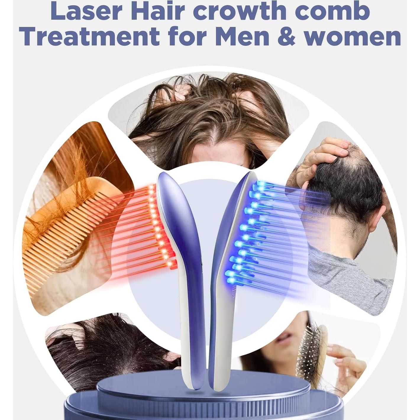 Peine Terapia Láser Tkcsoi Lasercomb-001 Crecimiento Cabello