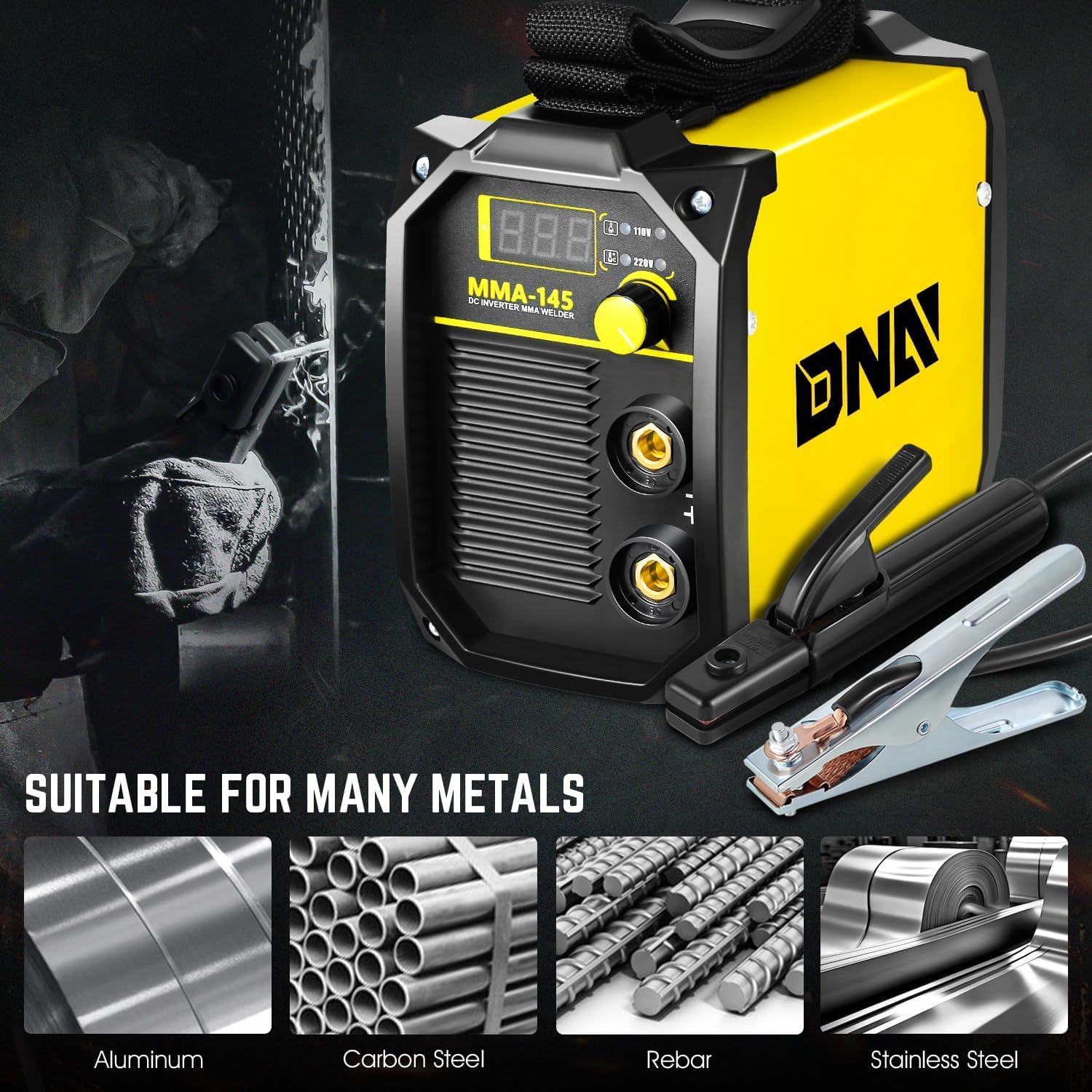 Soldador MMA Portátil DNA MOTORING 140A Pantalla LED