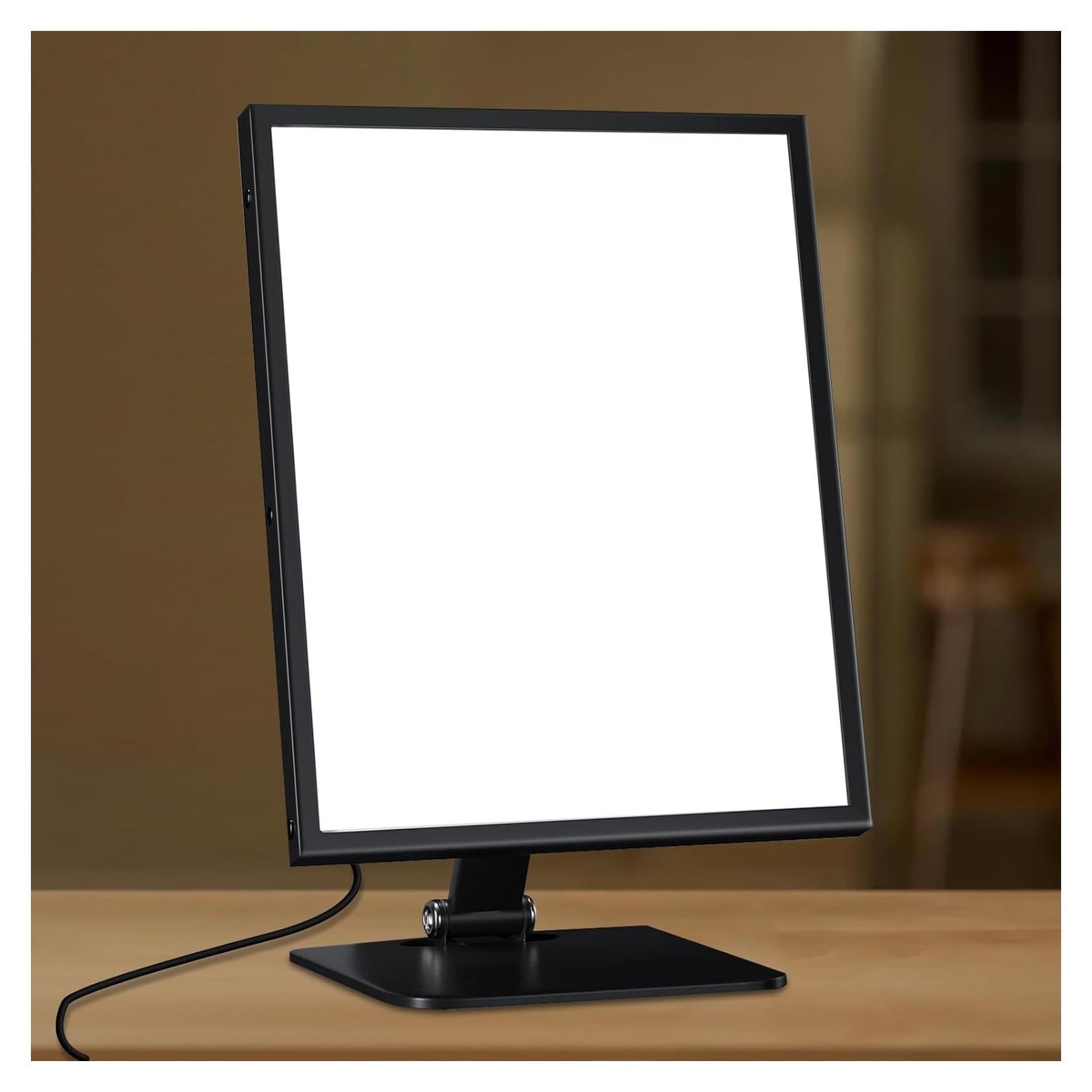 Lámpara de Terapia de Luz Sin UV 10000 Lux 11" Negra