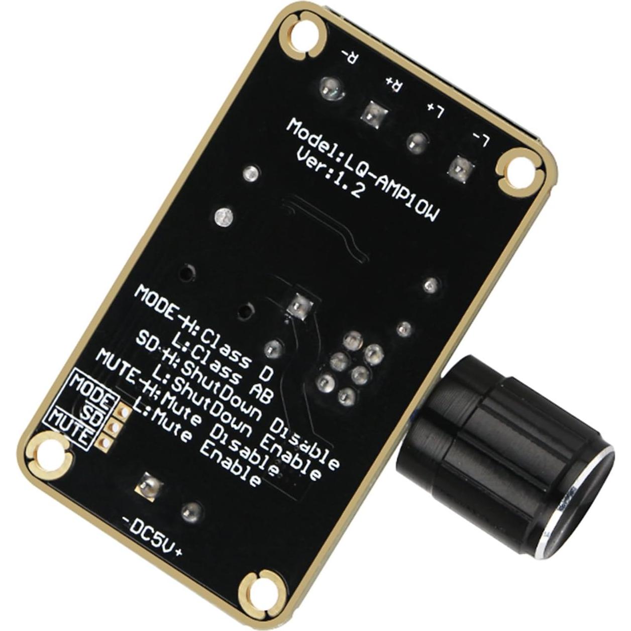 Amplificador Estéreo Digital DROK 5W+5W Clase D 5V