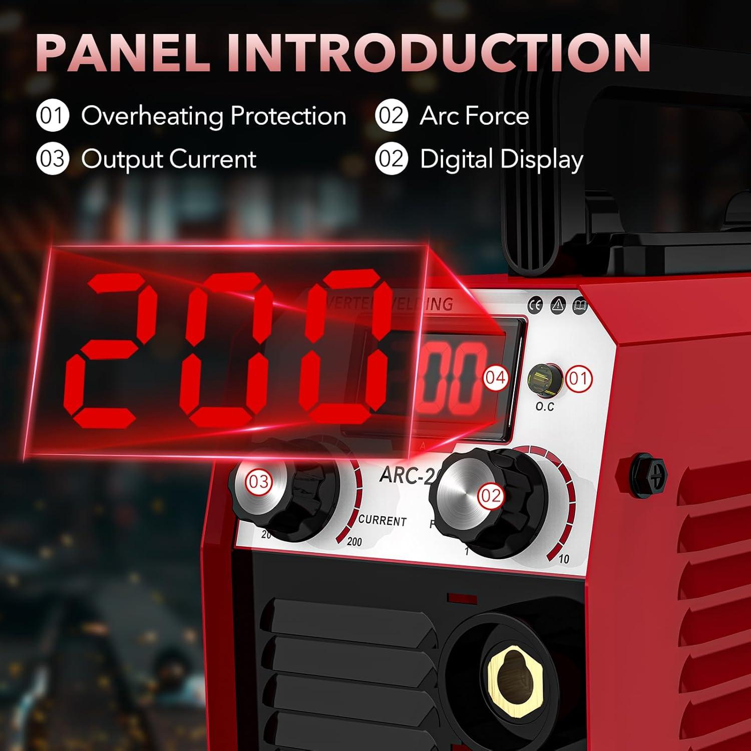 Soldadora Portátil YesRight Mini Stick 200A 110V IGBT