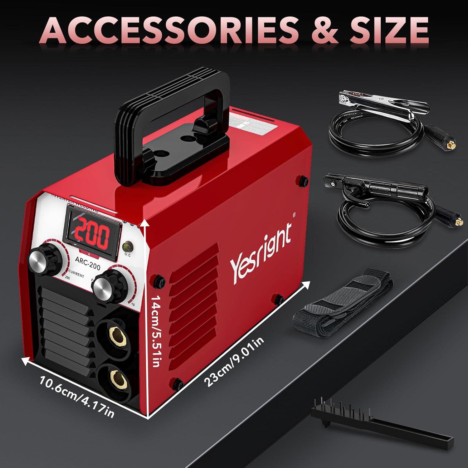 Soldadora Portátil YesRight Mini Stick 200A 110V IGBT
