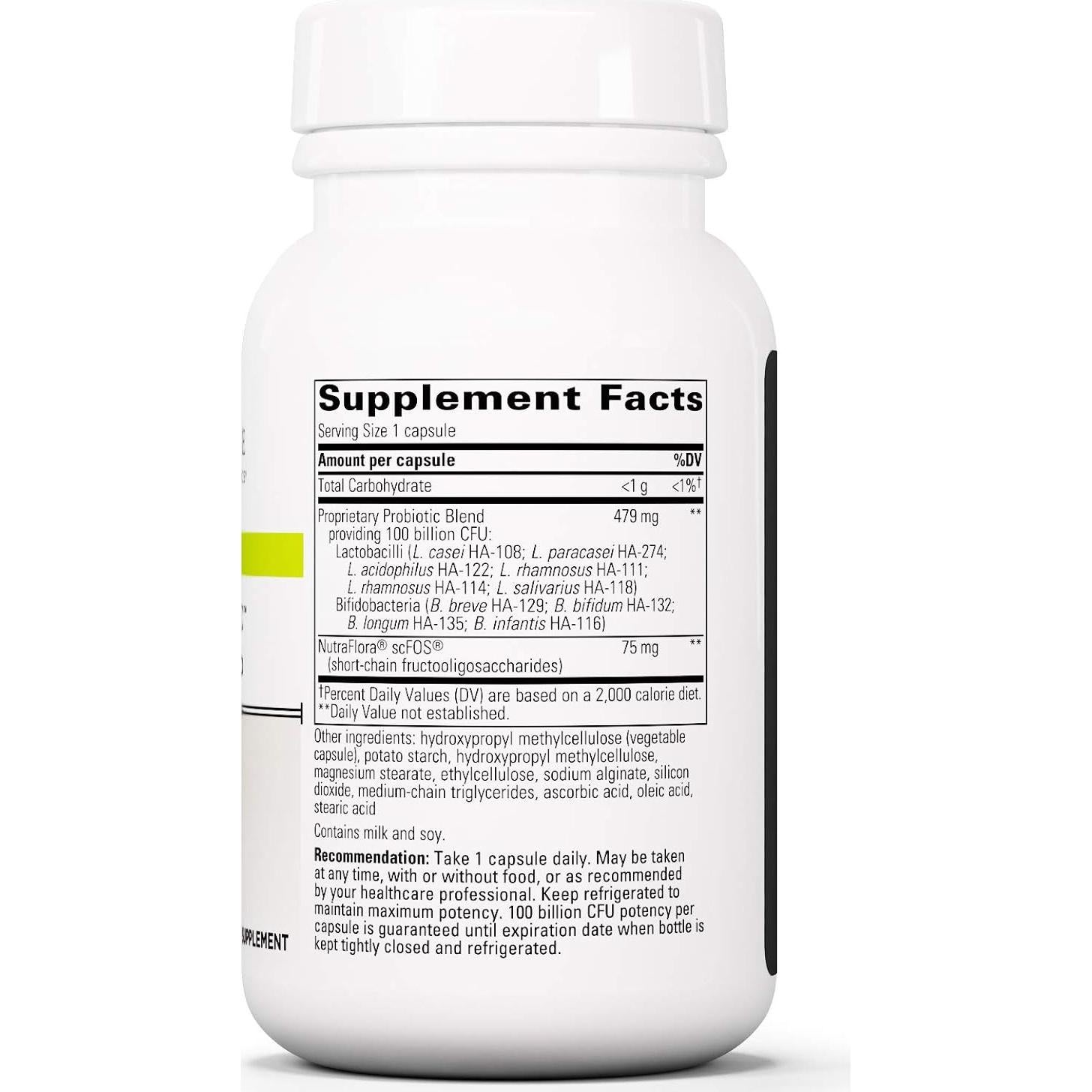 Suplemento Probiotico Integrative Therapeutics Enterogenic 100 - 30 Cápsulas