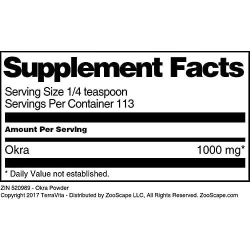 Polvo de Okra TerraVita 3 Paquetes de 113.4 g Sin Rellenos