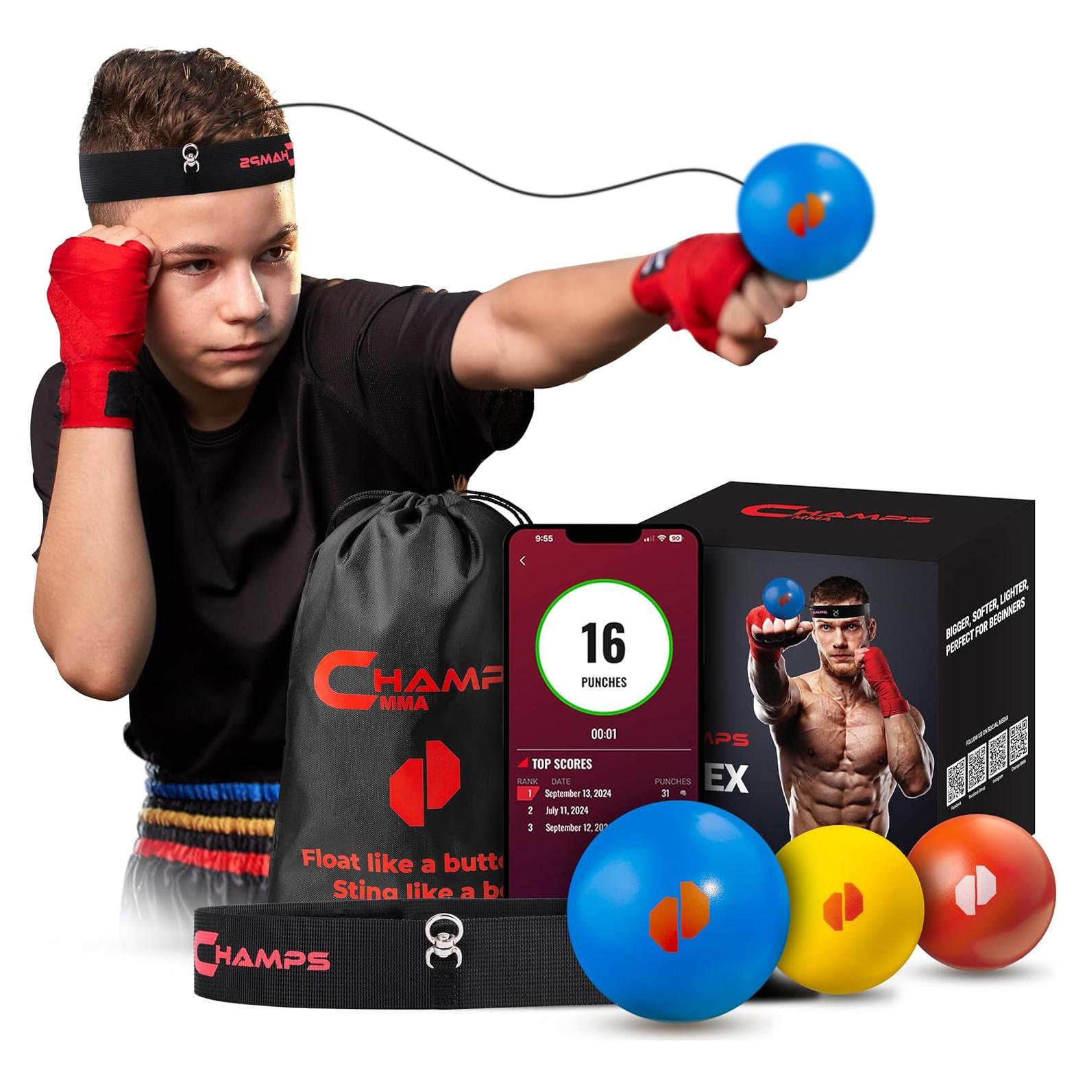 Pelotas de Boxeo Champs MMA - Set para Niños con App