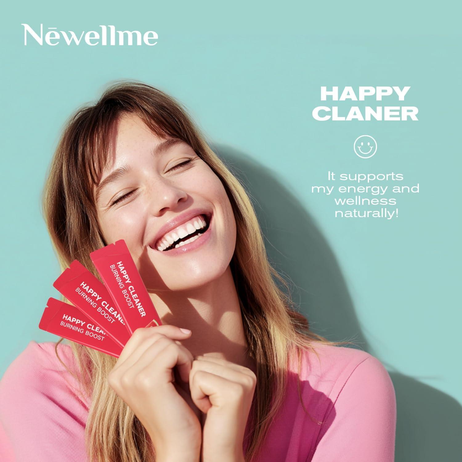 NEWELLME Happy Cleaner Polvo Verde 125g - Sabor Sandía Vegano