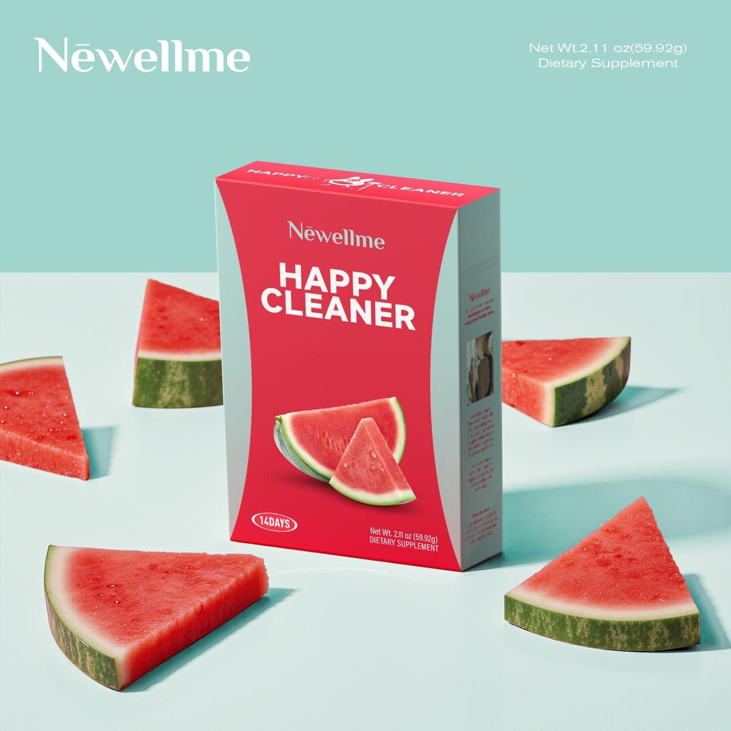 NEWELLME Happy Cleaner Polvo Verde 125g - Sabor Sandía Vegano