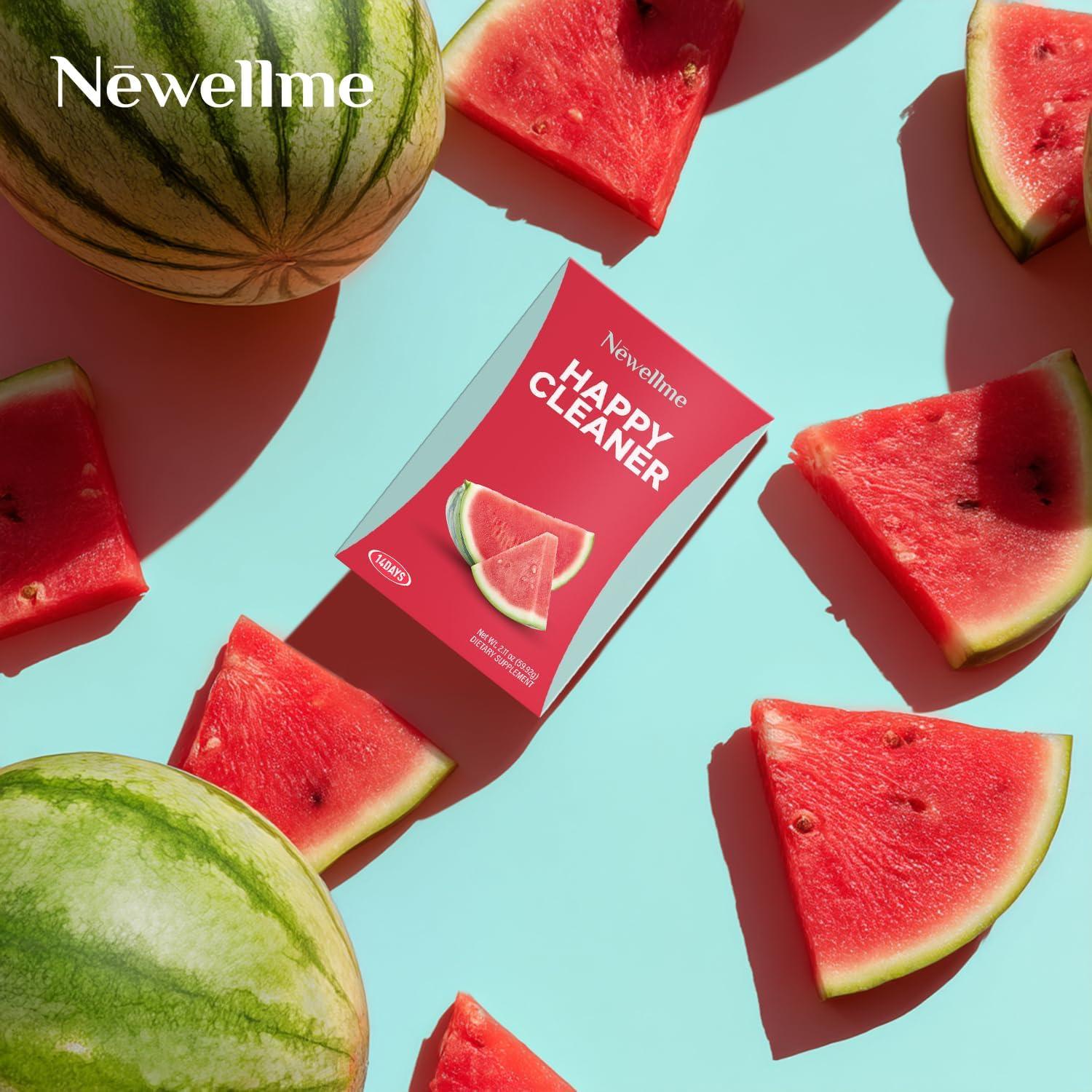 NEWELLME Happy Cleaner Polvo Verde 125g - Sabor Sandía Vegano