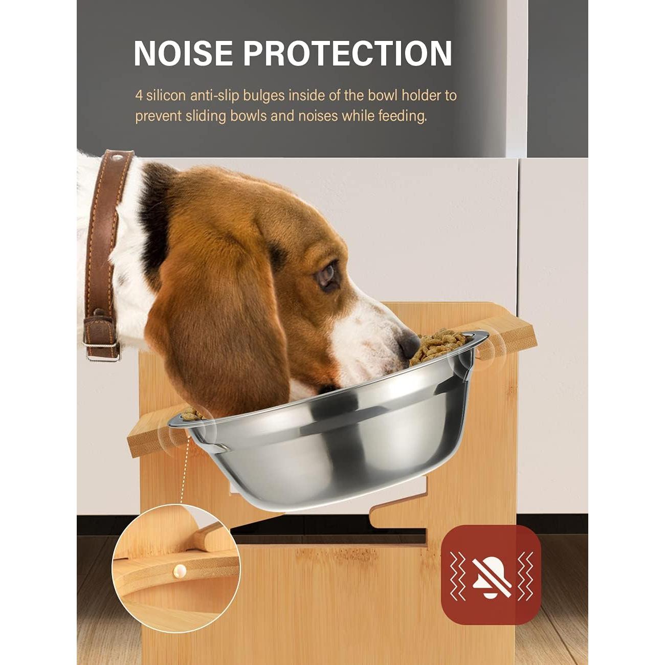 Cuencos Elevados Ajustables Vantic para Perros Pequeños y Gatos