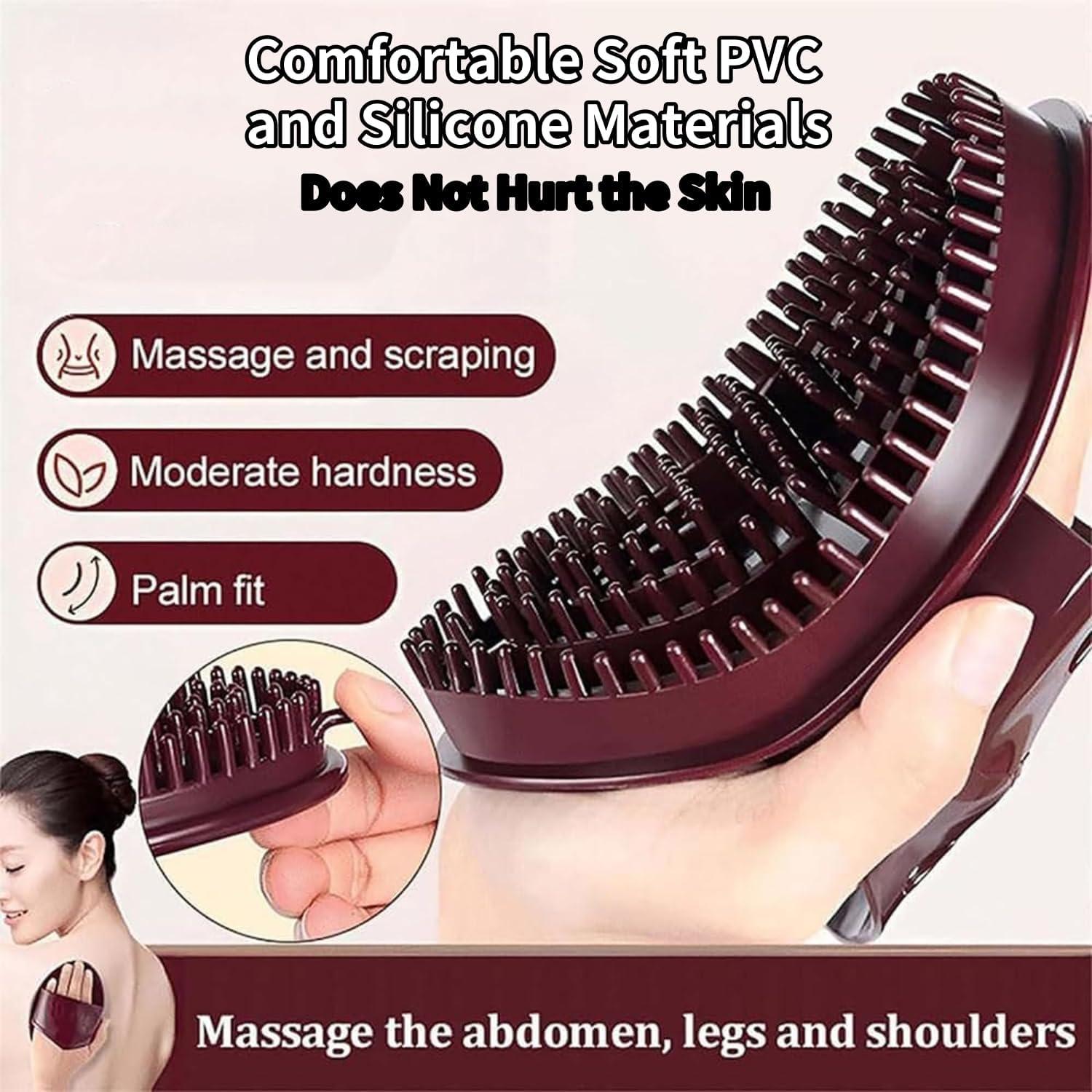 Cepillo de Masaje Meridian WeiiTech 2 Pcs Marrón 14.48x8.64cm