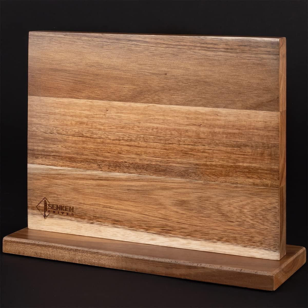Bloque Magnético para Cuchillos Senken de Madera de Acacia