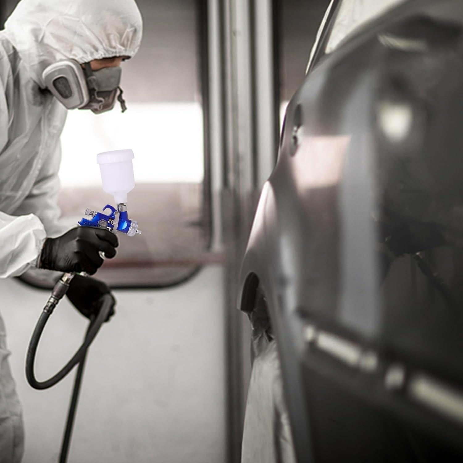 Juego de Pistolas de Pintura HVLP Aflybltol 0.8mm y 1.4mm