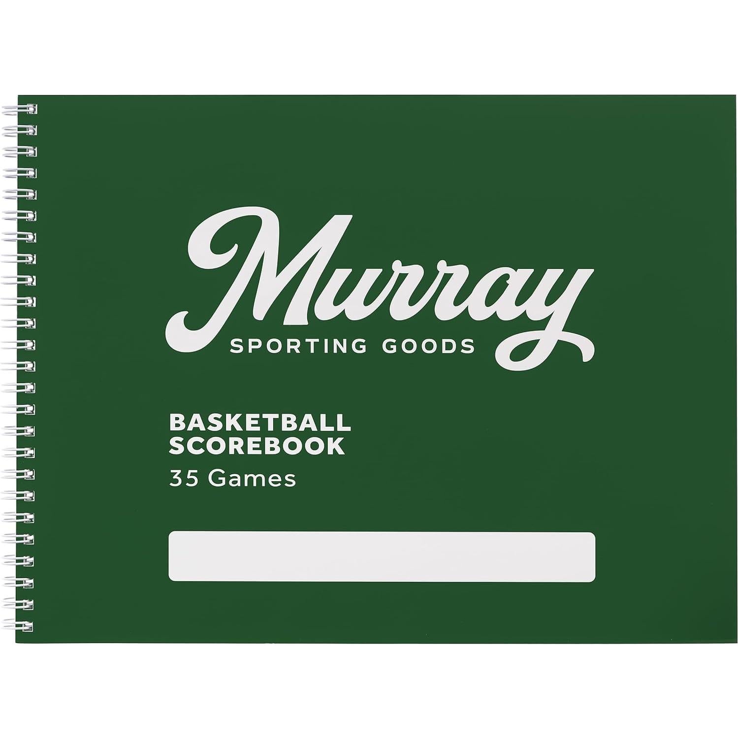 Libro de Puntuaciones de Baloncesto Murray Sporting Goods - 35 Juegos Verde