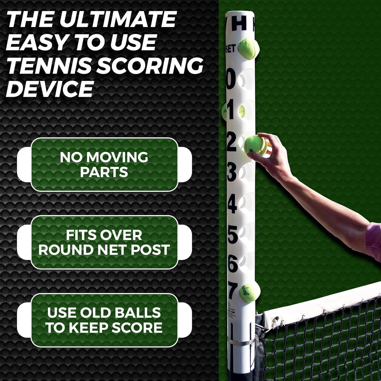 Marcador de Puntuación para Tenis Tourna ScoreTube Negro