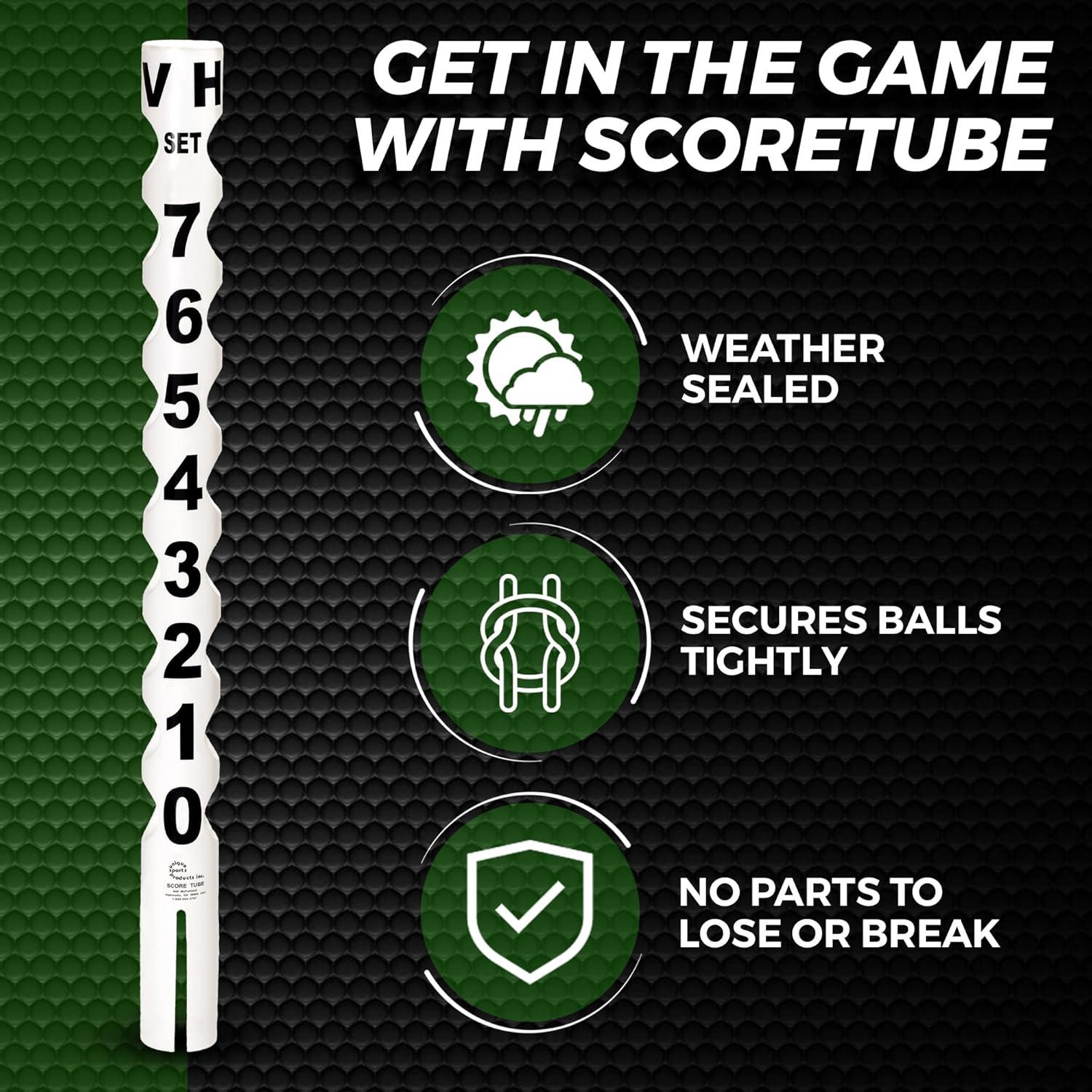 Marcador de Puntuación para Tenis Tourna ScoreTube Negro