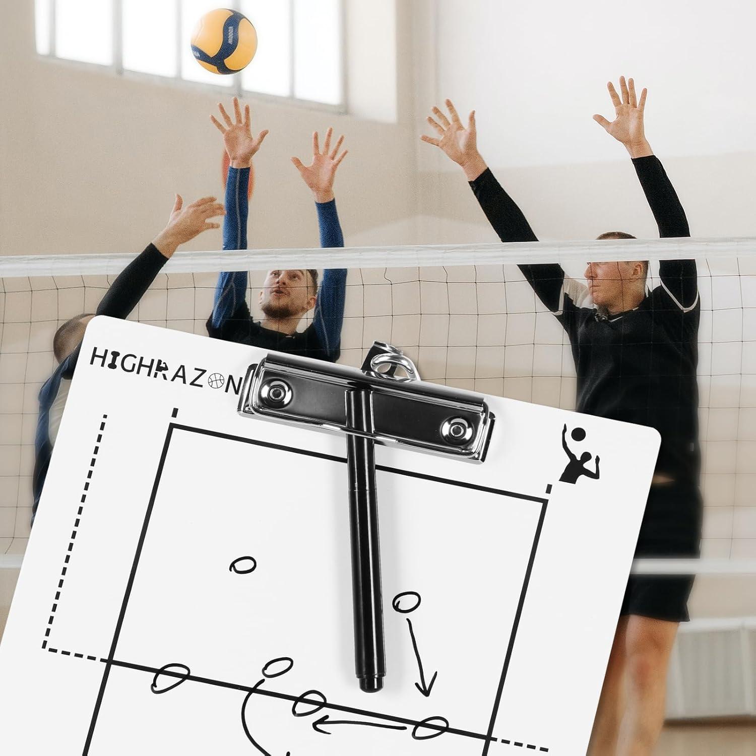 Pizarra Entrenadores Voleibol HIGHRAZON Doble Cara 35.5x22.9cm