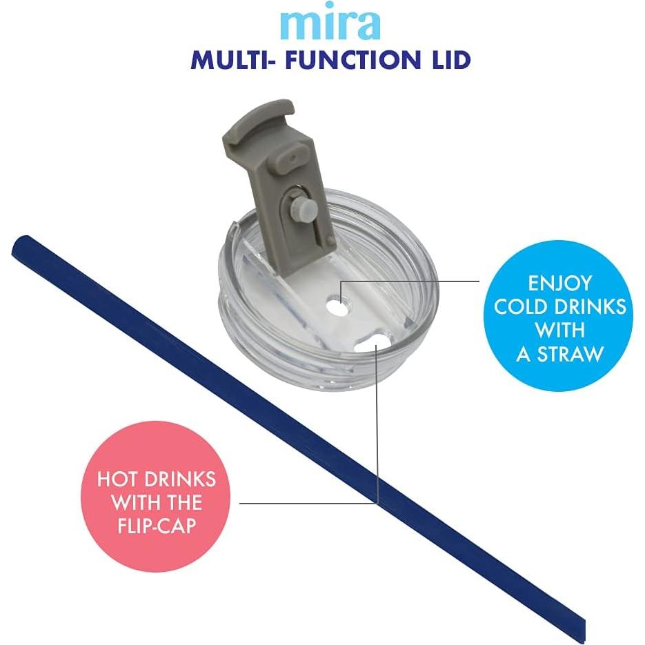 Vaso Aislado de Acero Inoxidable MIRA 20 oz Azul Espacial