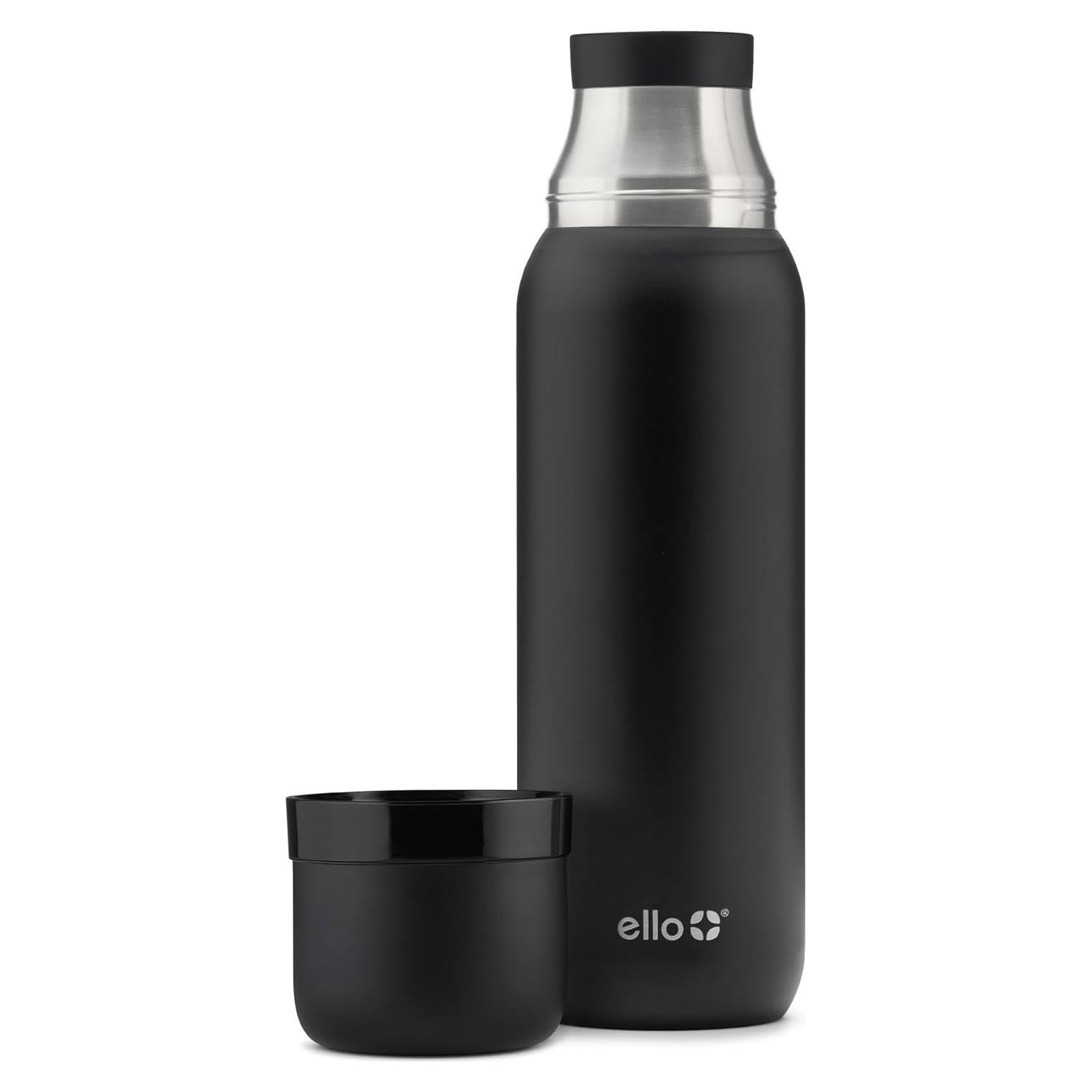 Termo Ello Therma 0.95L Acero Inoxidable Aislado Negro