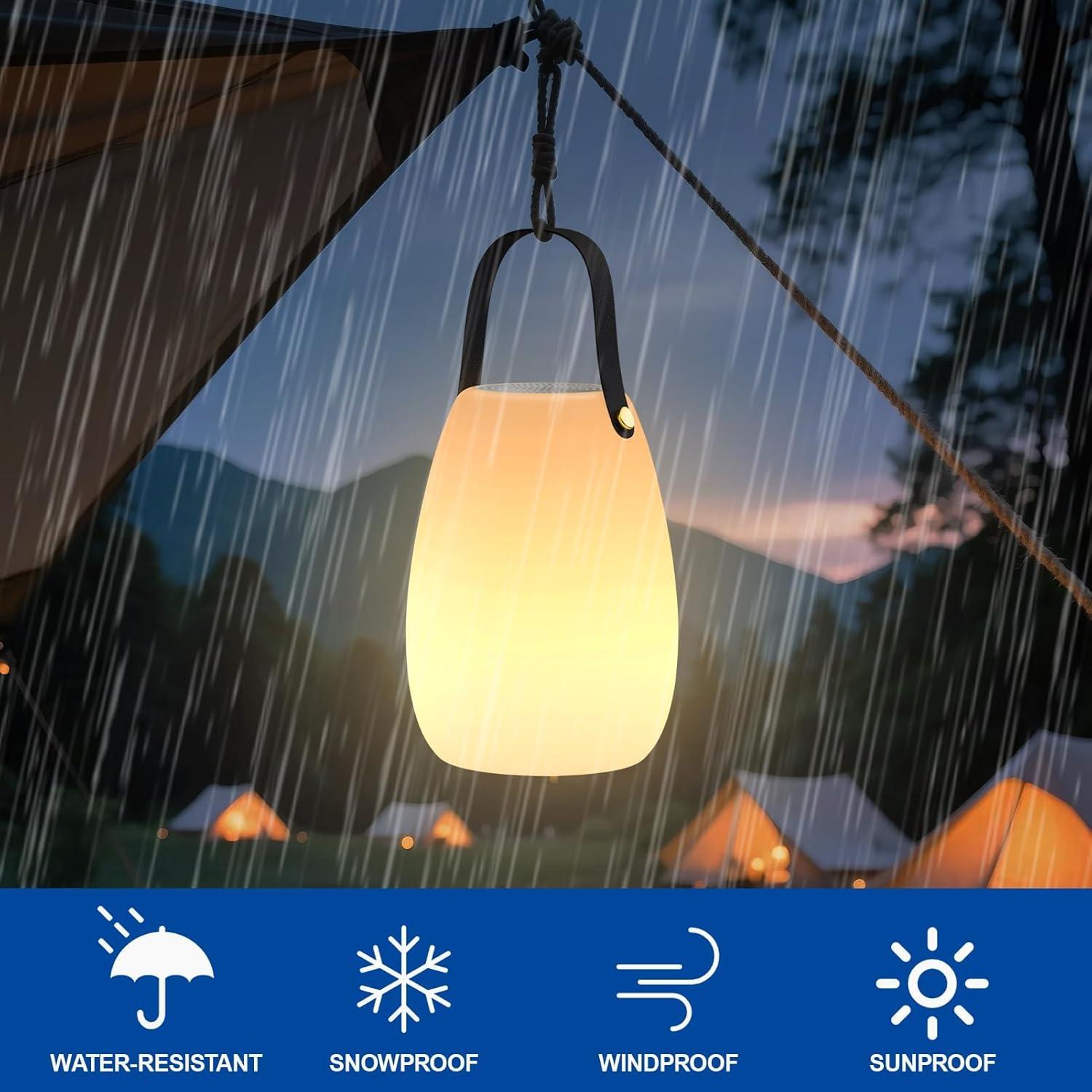 Lámparas de Mesa Portátiles UUFFOO con Altavoces - 2 Unidades