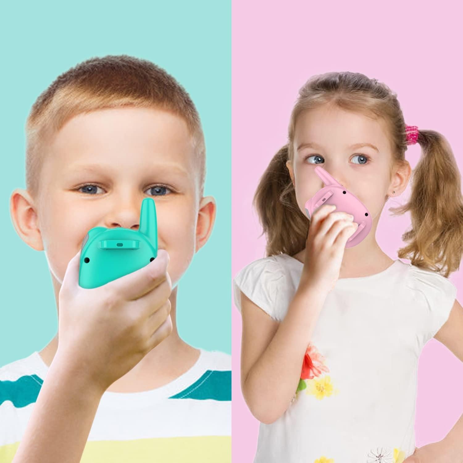 Walkie Talkies Qniglo Recargables 2 Paquete para Niños