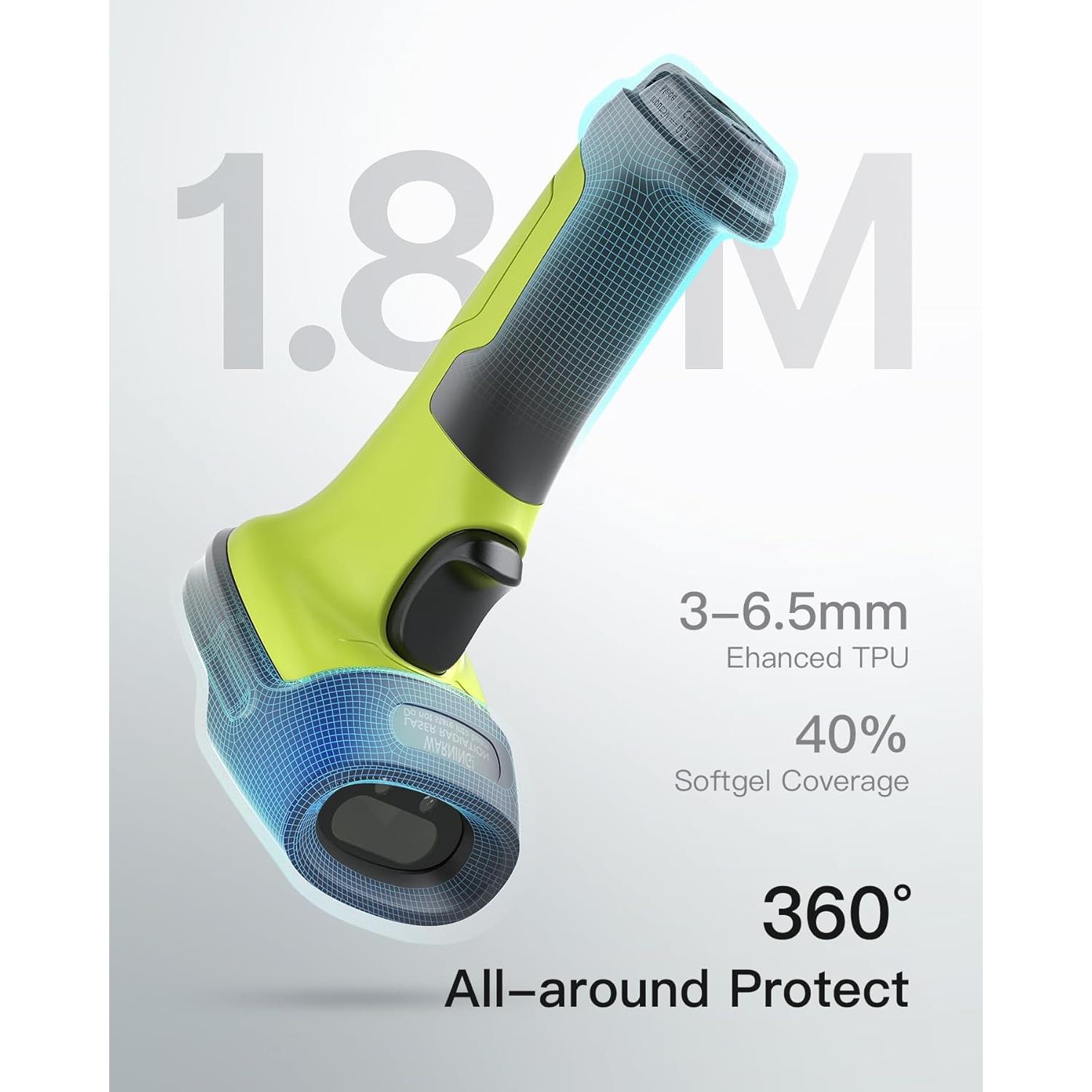 Escáner de Código de Barras Inateck BCST-60 Inalámbrico Verde