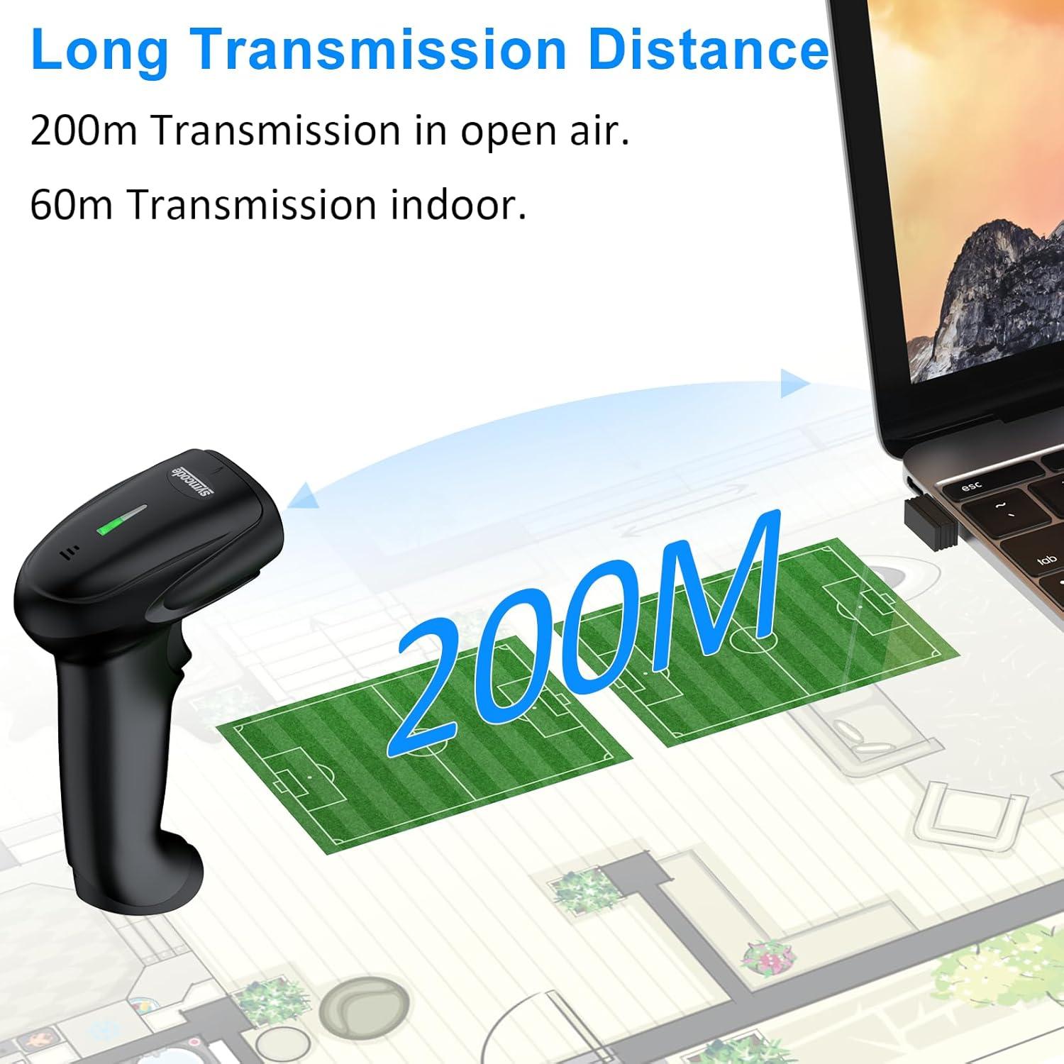 Escáner de Código de Barras Inalámbrico 2D Symcode MJ-6706DA