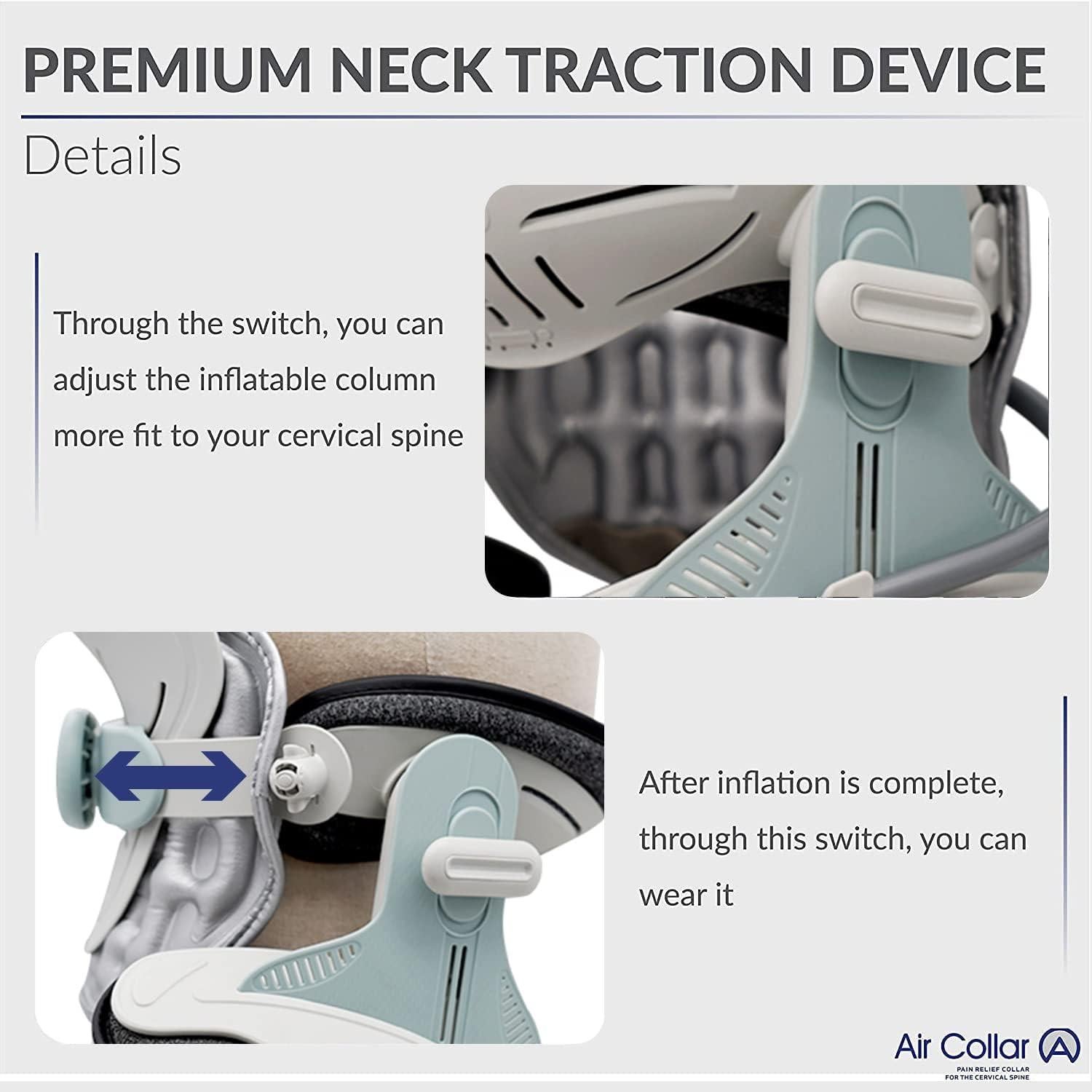 Dispositivo de Tracción Cervical Air Collar 2da Gen Eléctrico