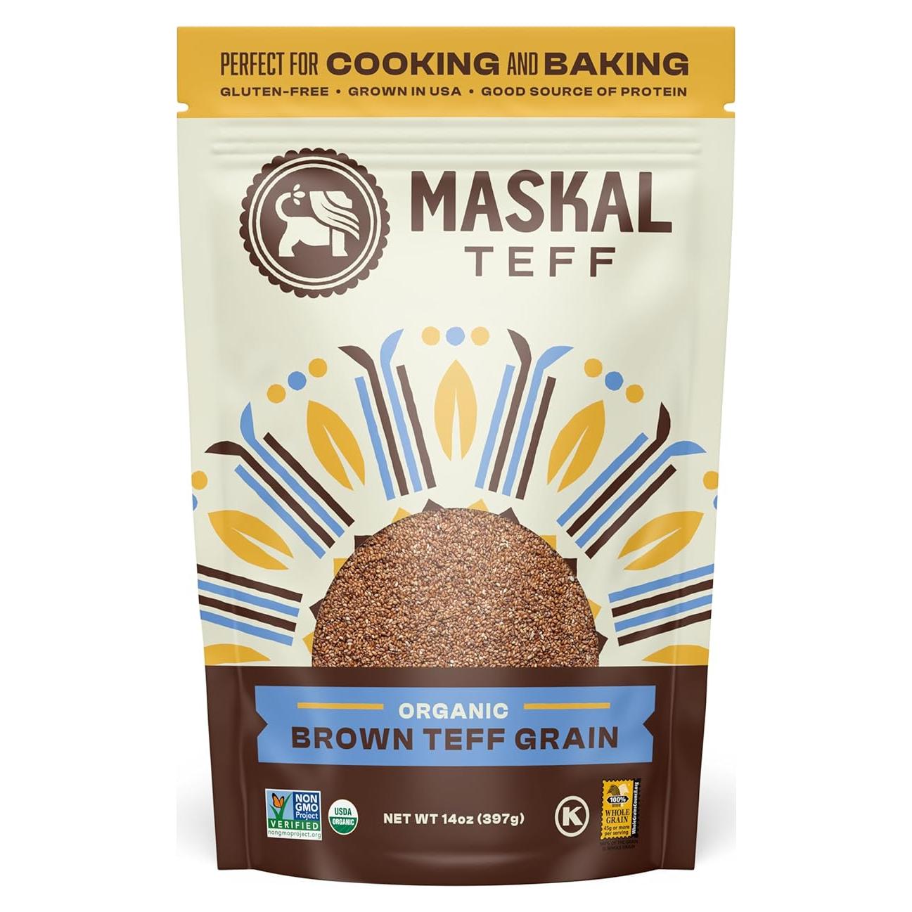 Grano de Teff Marrón Orgánico Maskal 396g - Sin Gluten