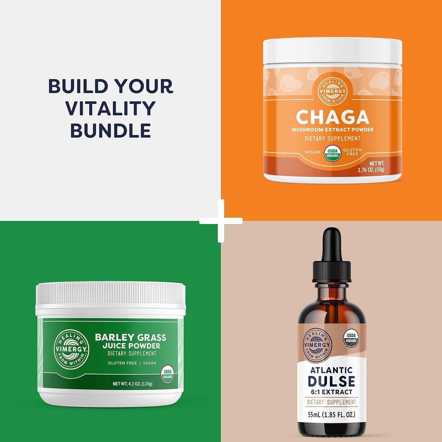 Polvo de Arándano Silvestre Orgánico Vimergy 125g - Vegano y Sin Gluten