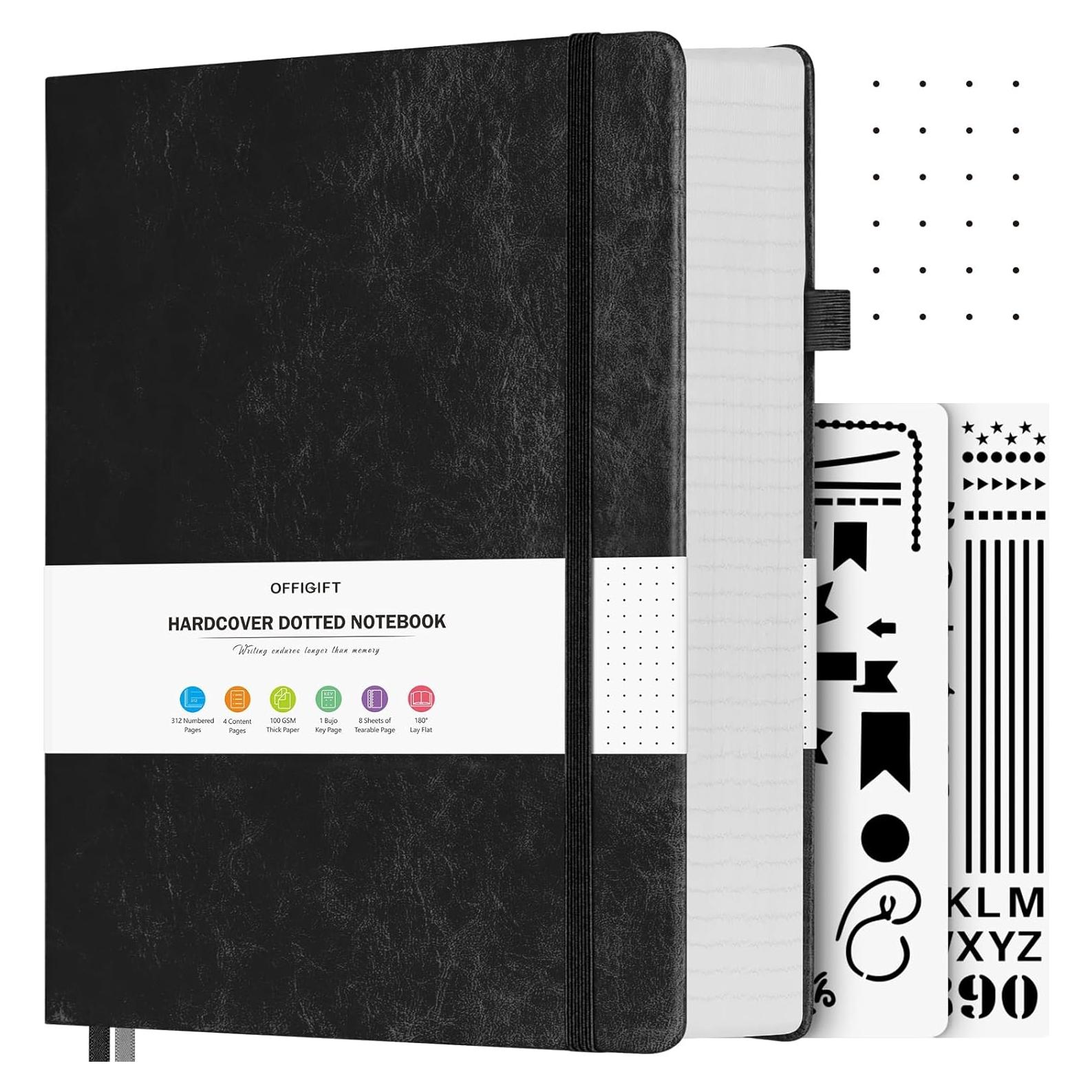 Diario de Puntos Bullet A4 OFFIGIFT, 312 Páginas, Tapa Dura