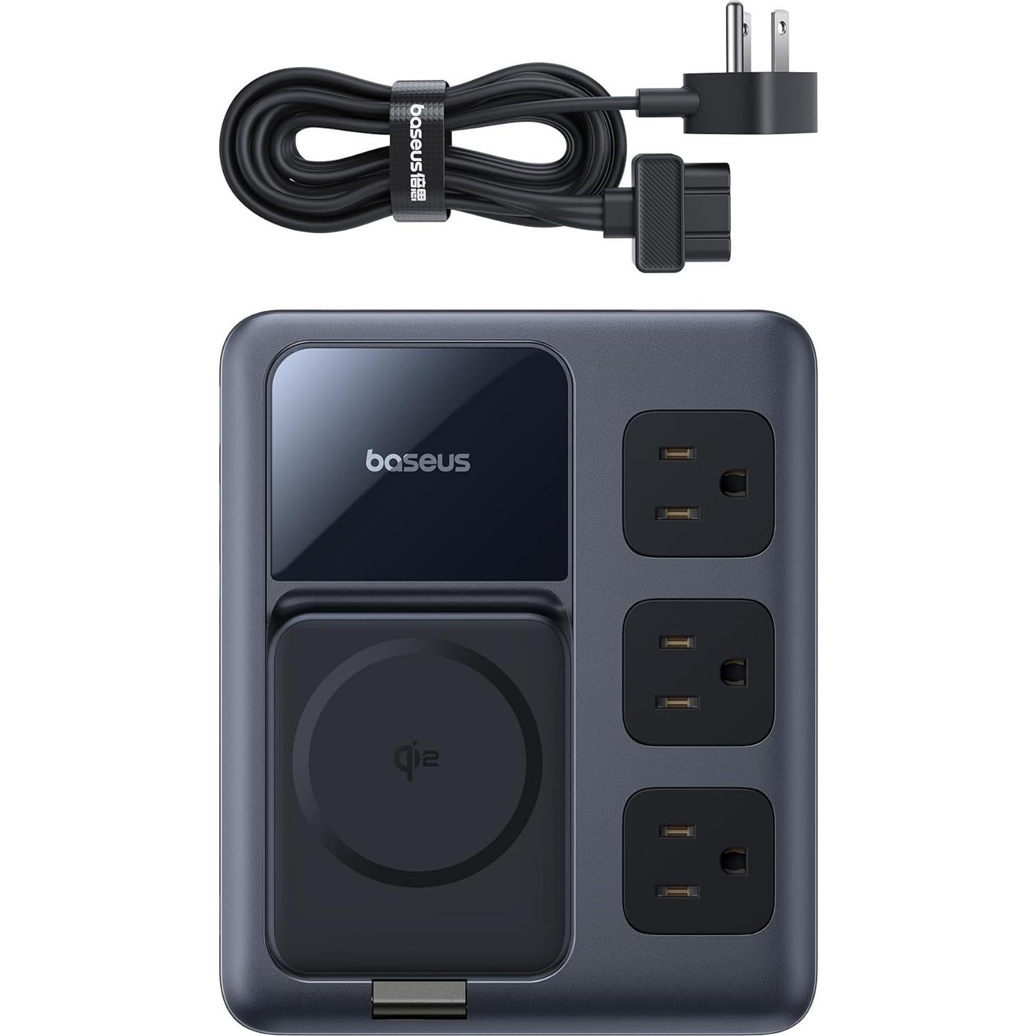 Baseus Nomos Estación Carga 8-en-1 67W Qi2 para iPhone 16/15