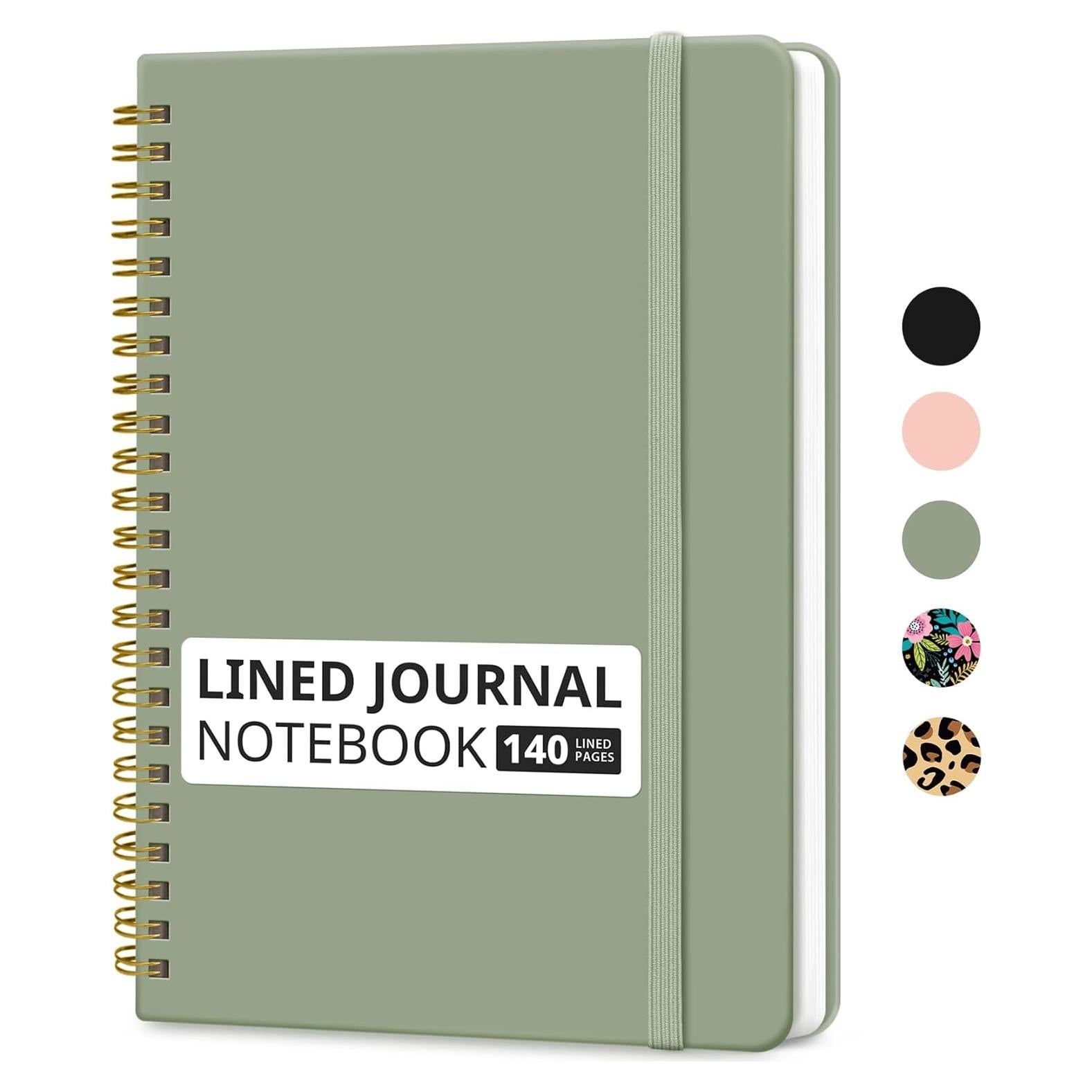 Cuaderno Espiral Taja Verde A5 140 Páginas Rayado Tapa Dura