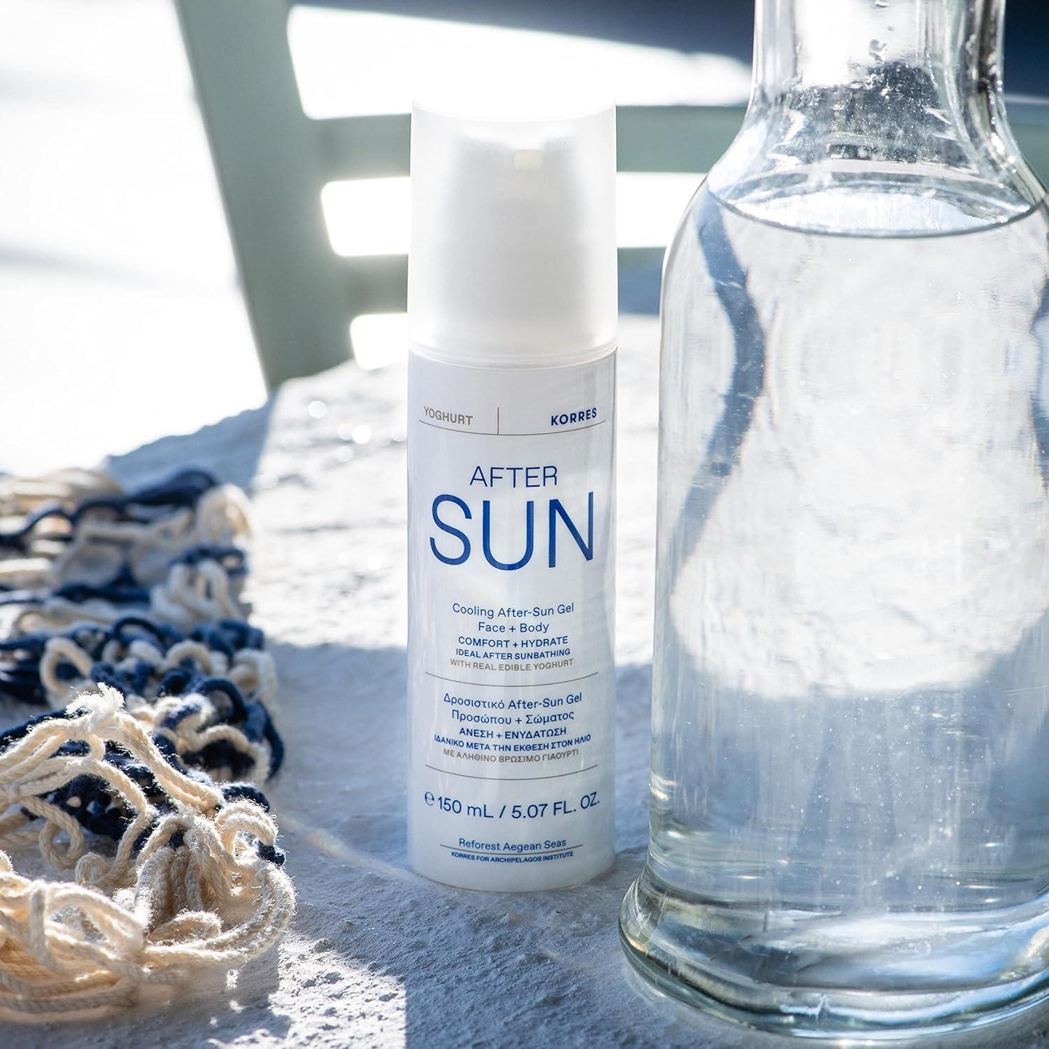 Gel Refrescante KORRES de Yogur Griego 150 ml para Después del Sol
