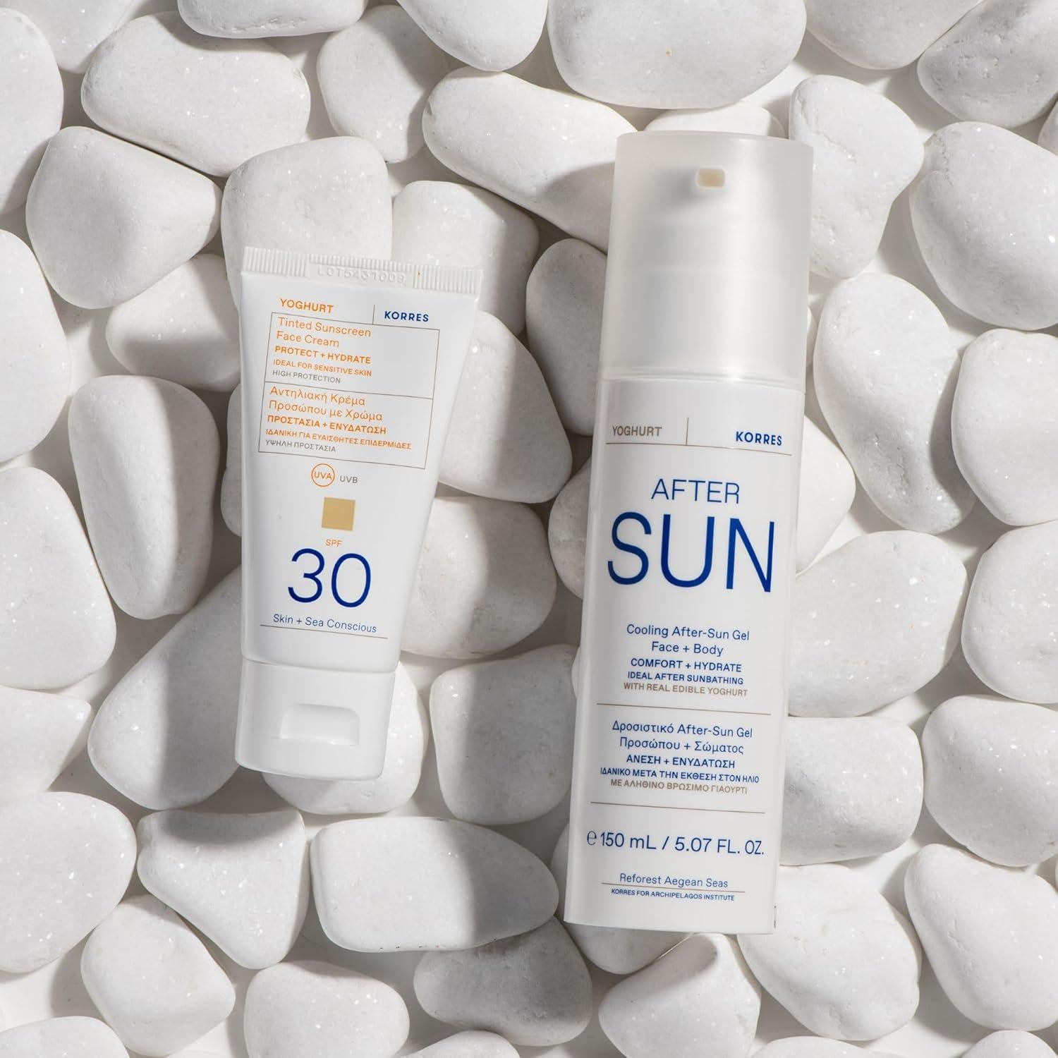 Gel Refrescante KORRES de Yogur Griego 150 ml para Después del Sol